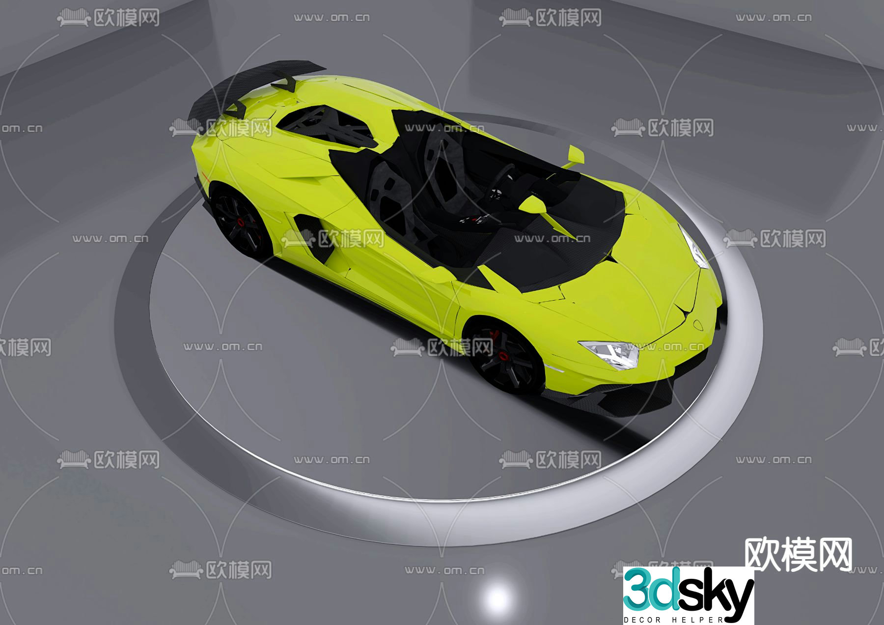 lamborghini sports car supercar car 3d model