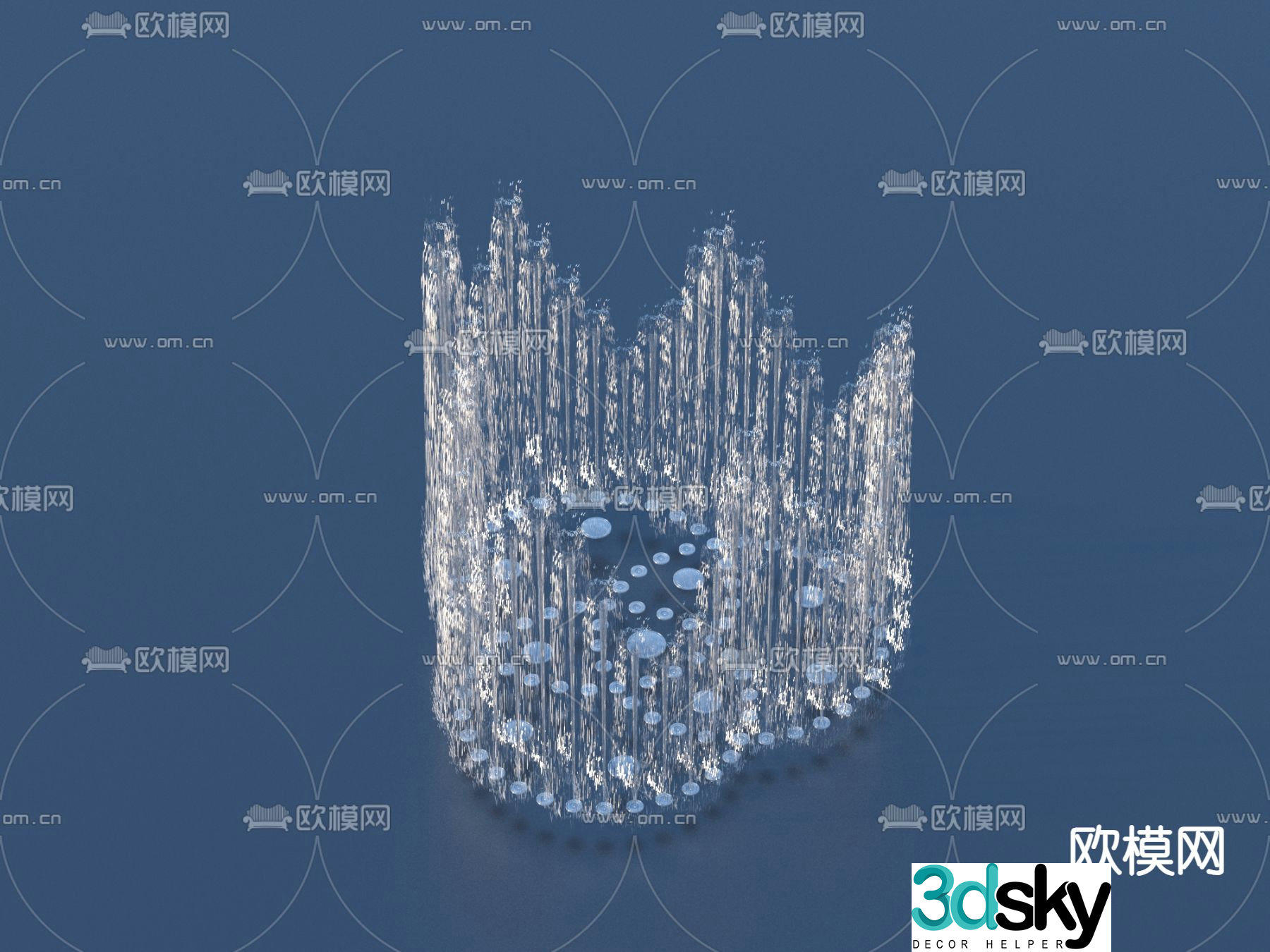 fountain fountain waterscape flowing water 3d model