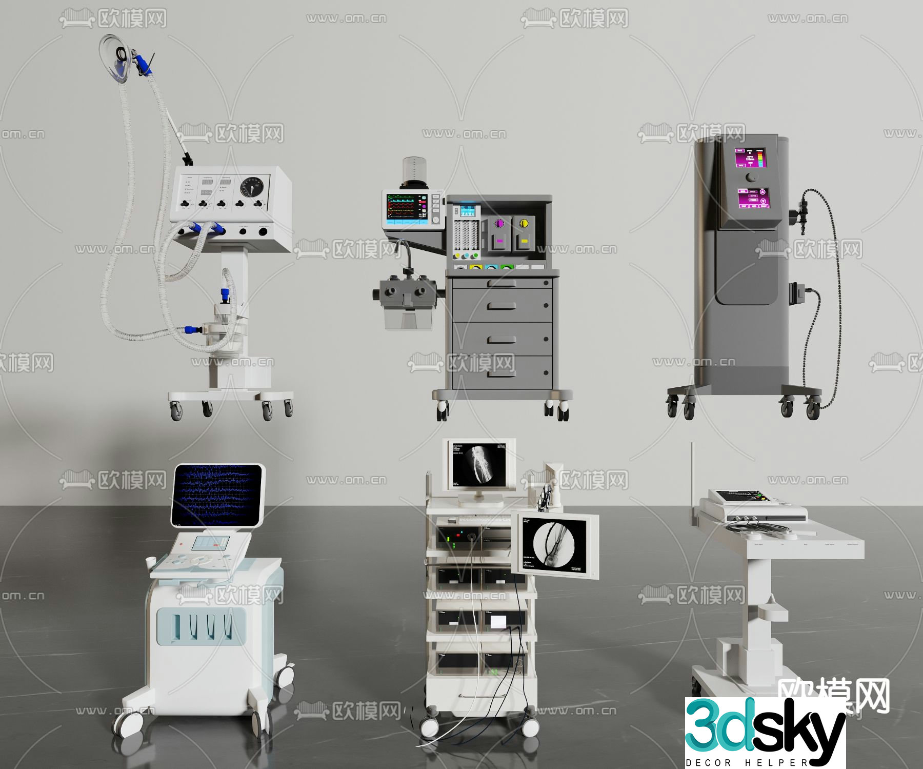 Medical equipment treatment equipment 3d model