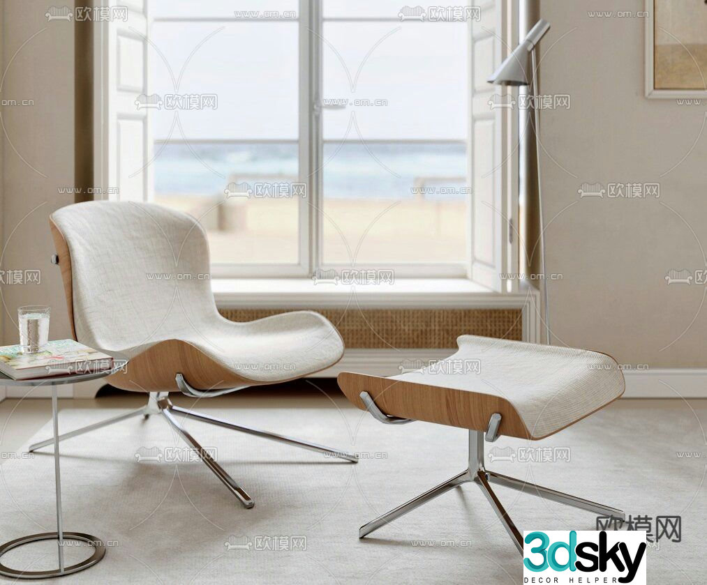 Modern lounge chair 3d model