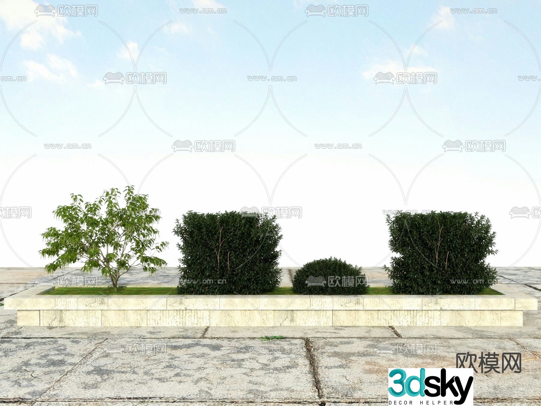 Modeling shrubs pruning shrubs 3d model