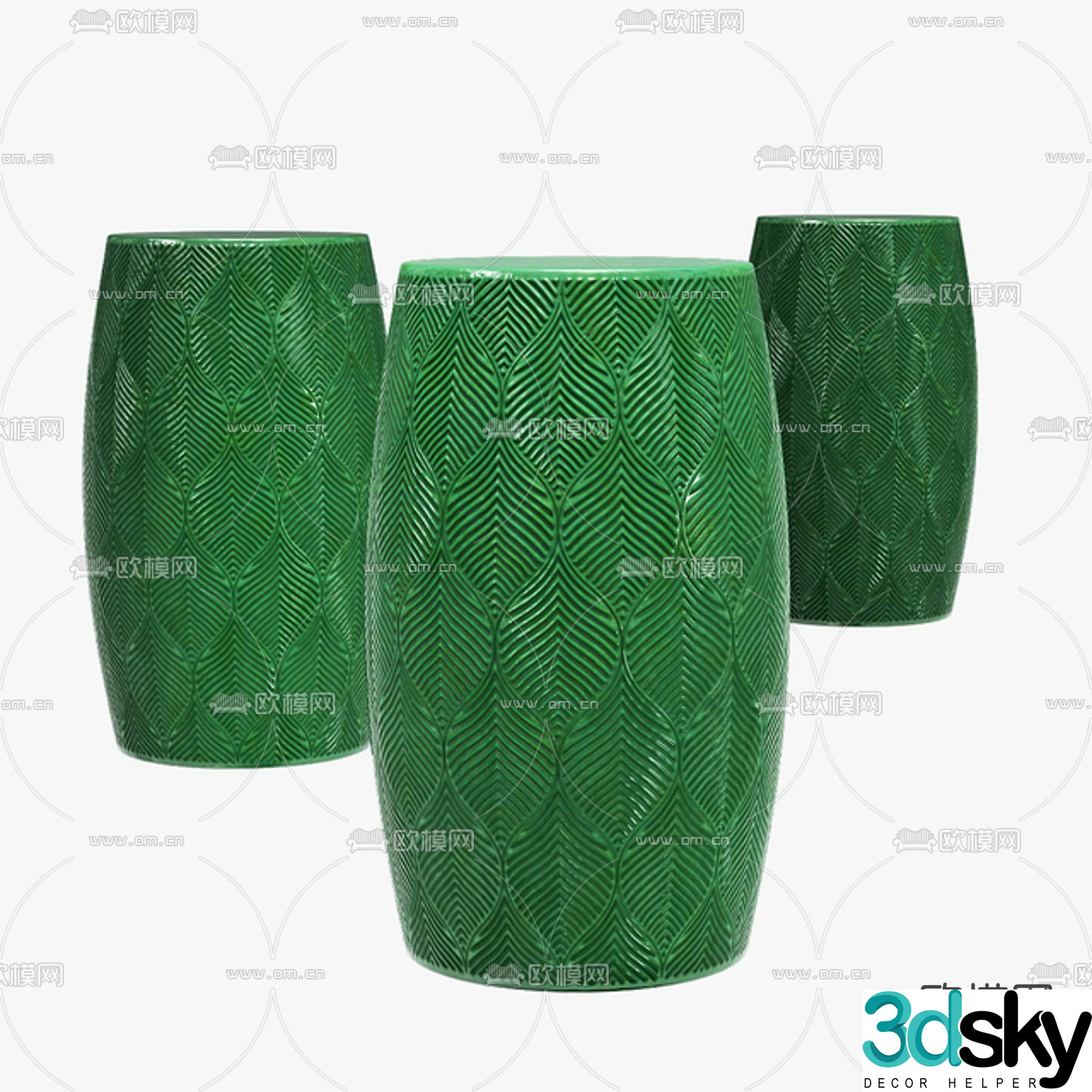 Bay Isle Home Round Stool Stool Garden Stool 3d Model