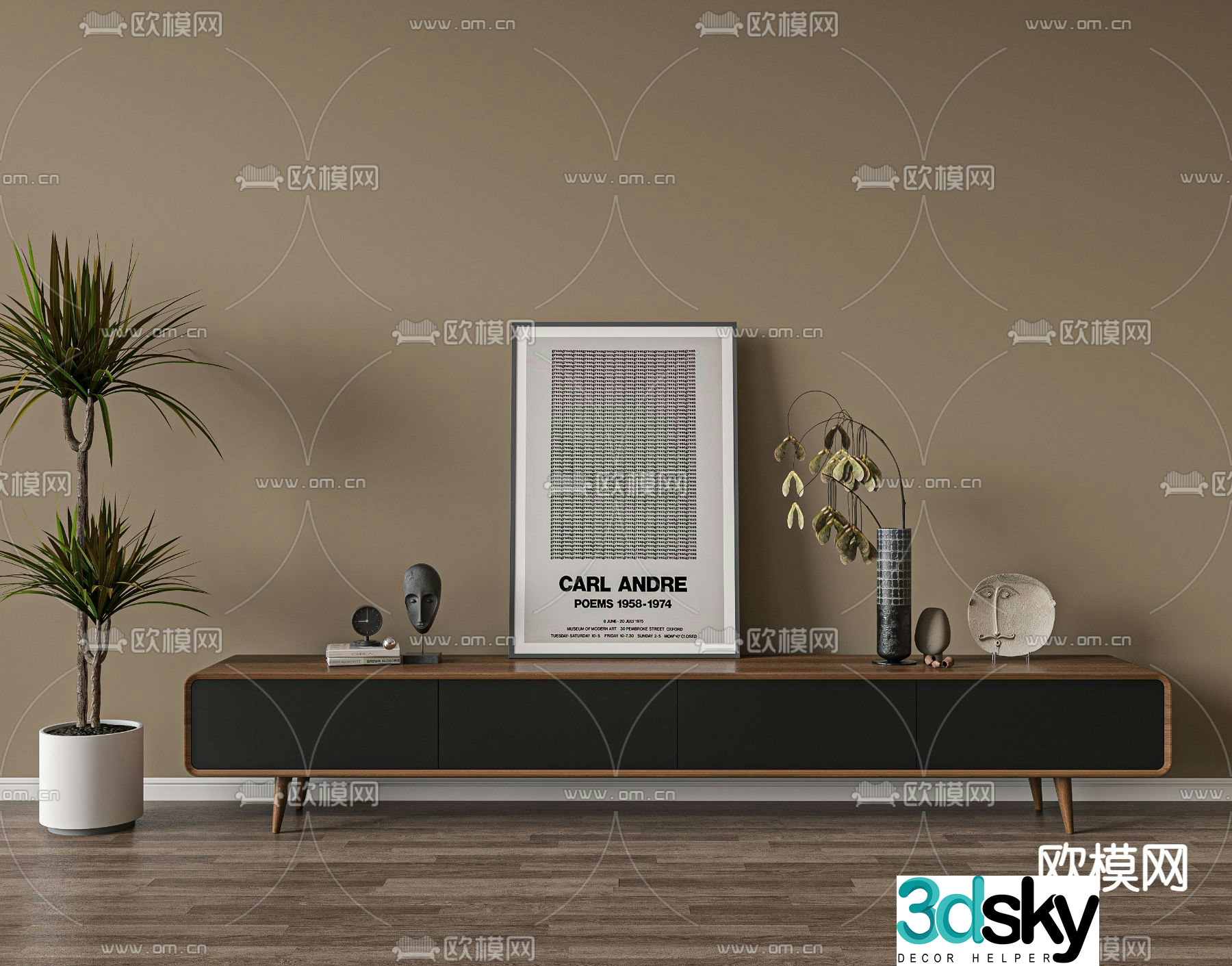 Modern TV cabinet 3d model