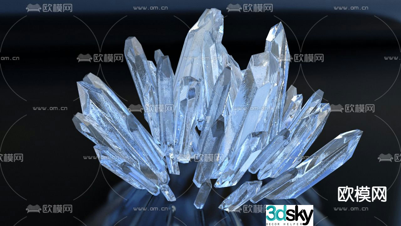 gemstone natural crystal crystal 3d model