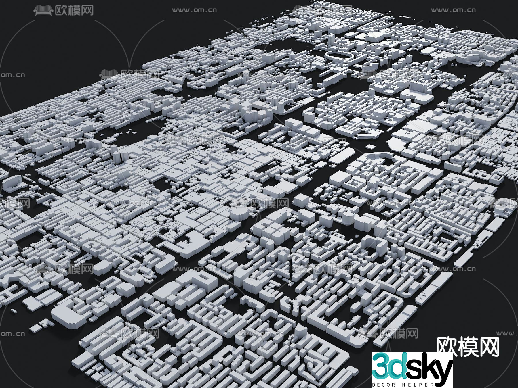 Plan the bird’s eye view of 3D model