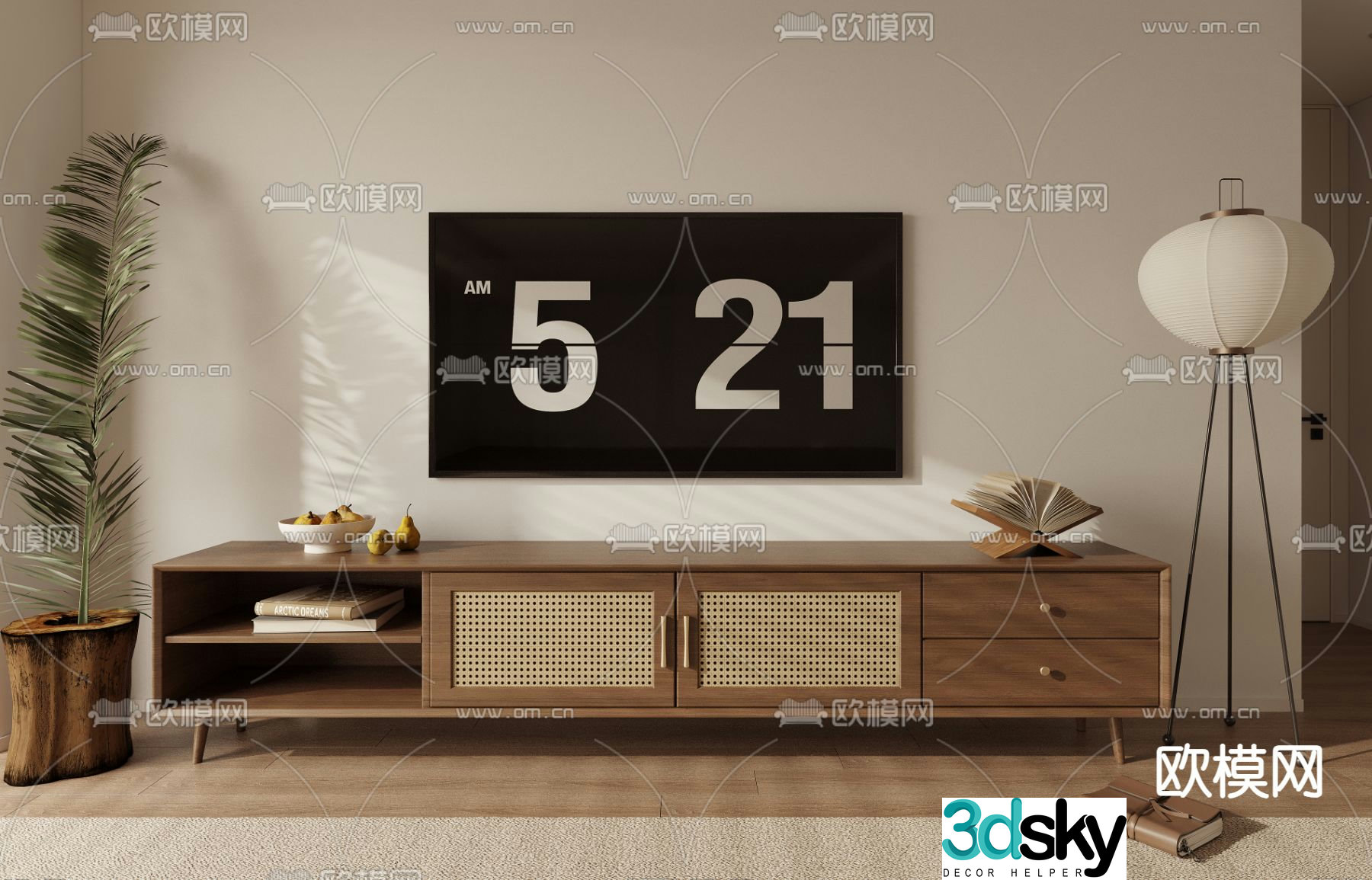 Wasabi TV Cabinet 3D Model