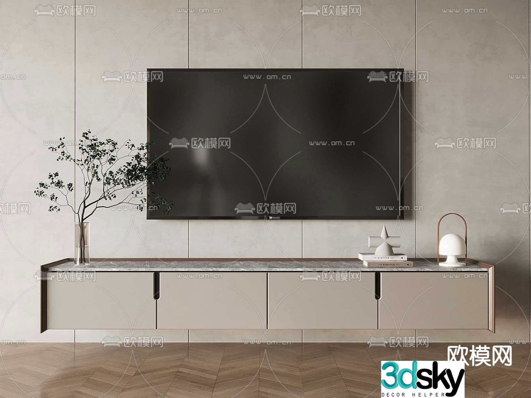 Modern TV cabinet 3d model