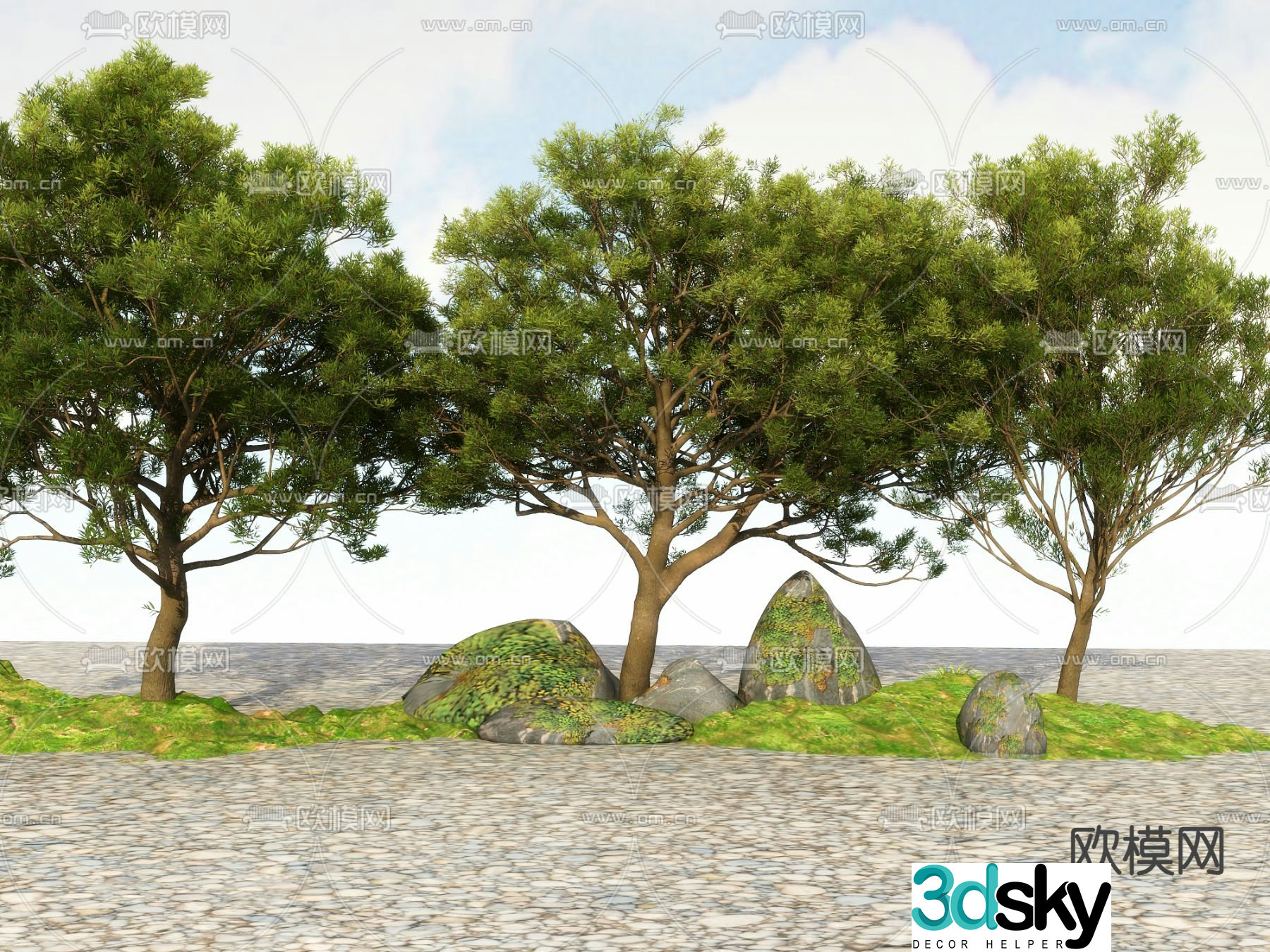 Big tree Landscape tree Street tree 3d model