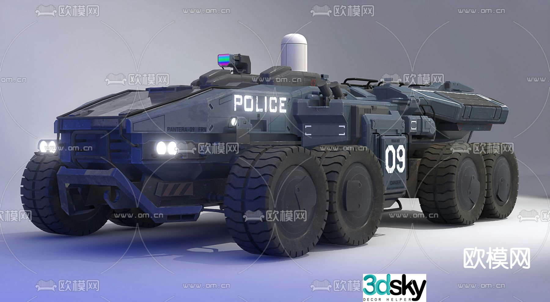 Modern combat vehicle 3d model