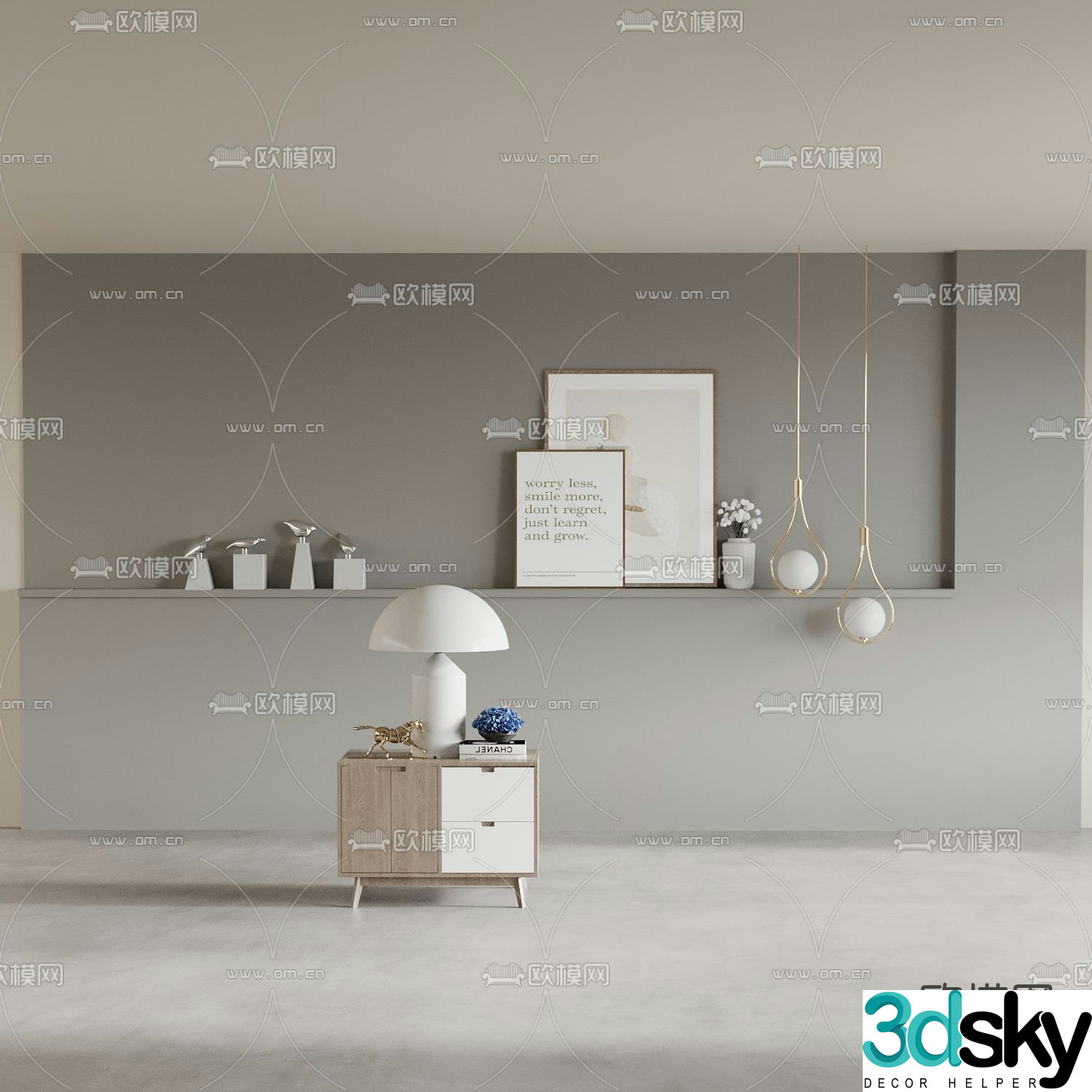 bedside table 3d model