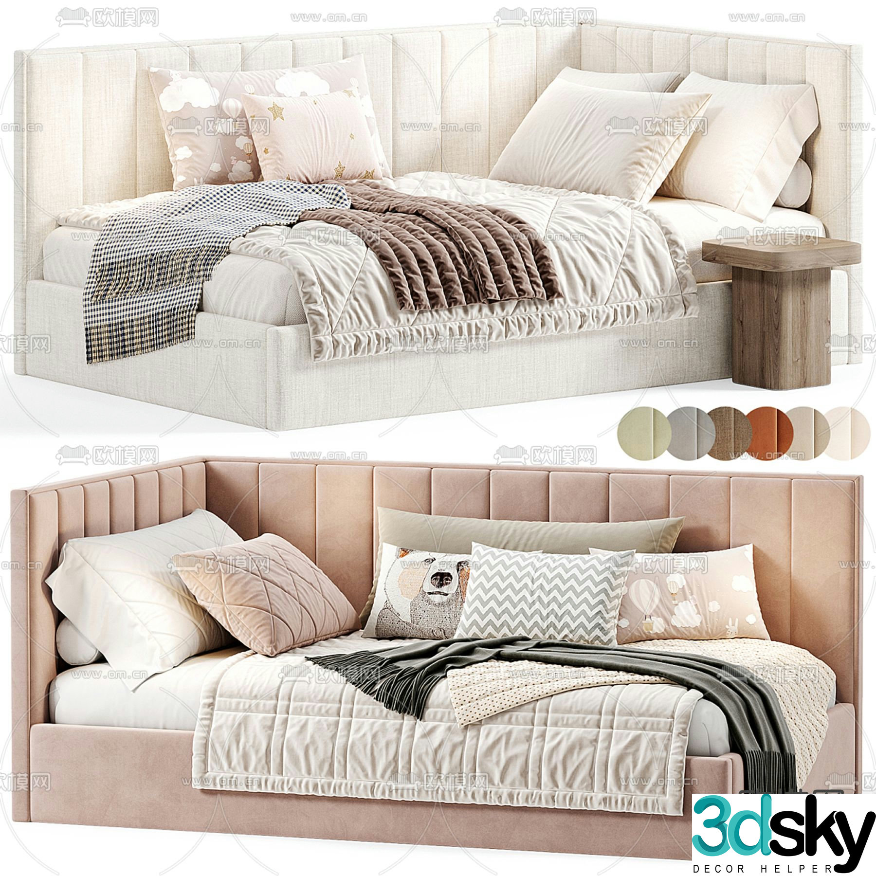 Children’s bed sofa bed 3d model