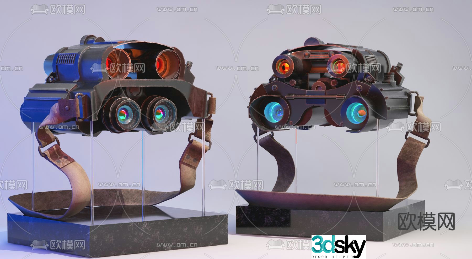 Industrial wind telescope 3d model
