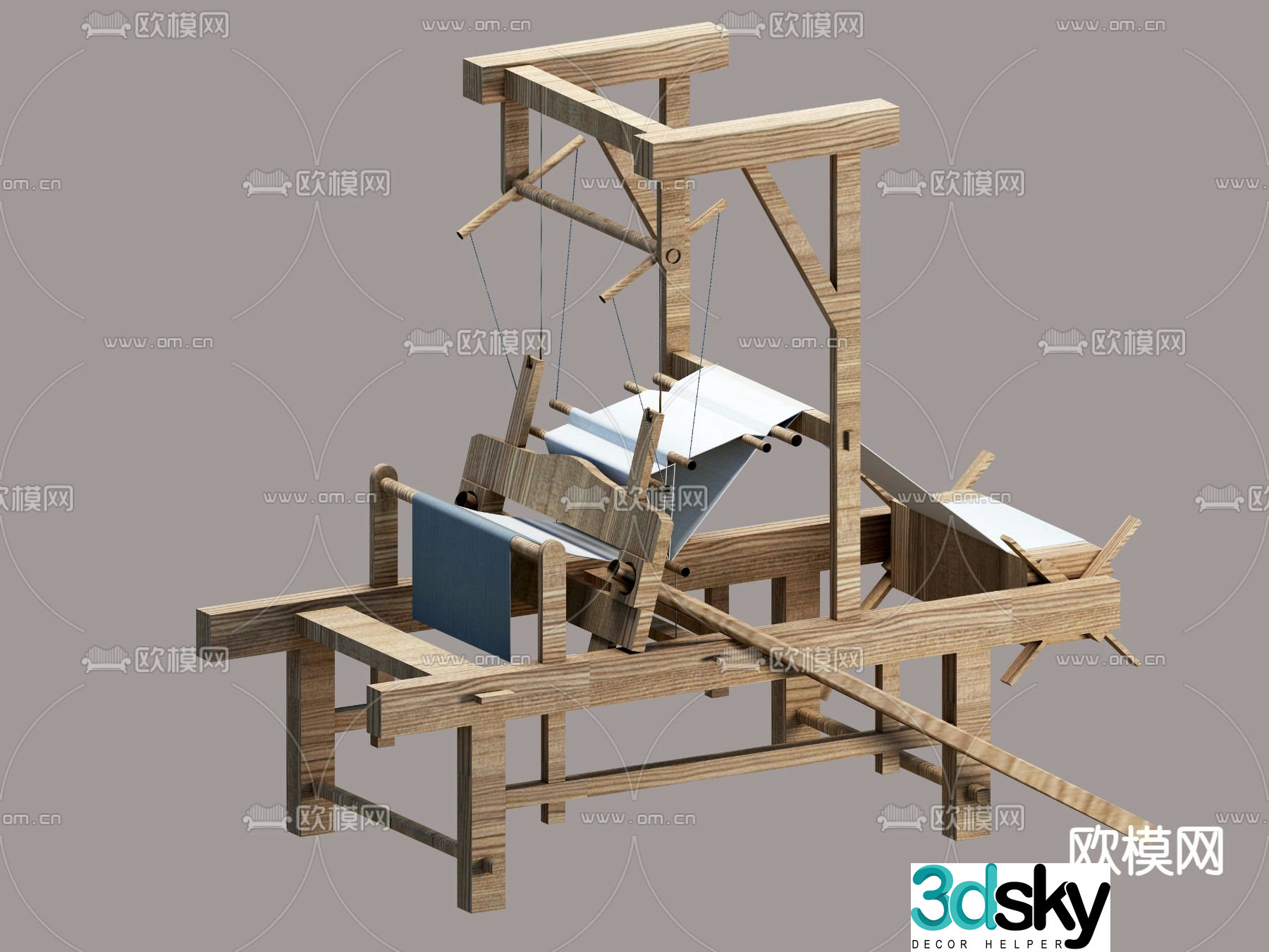 New Chinese loom 3d model