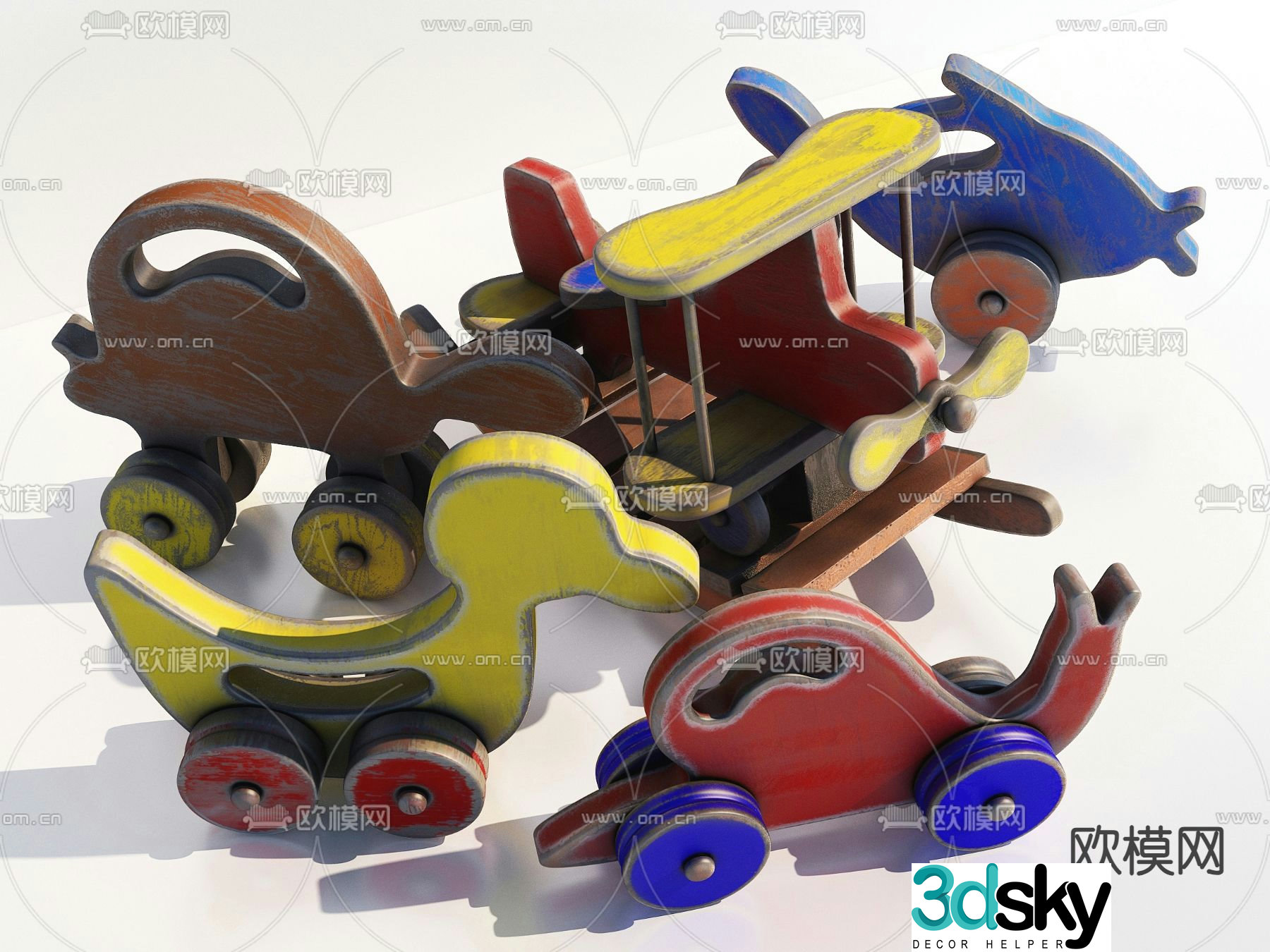 Children’s toy car 3d model