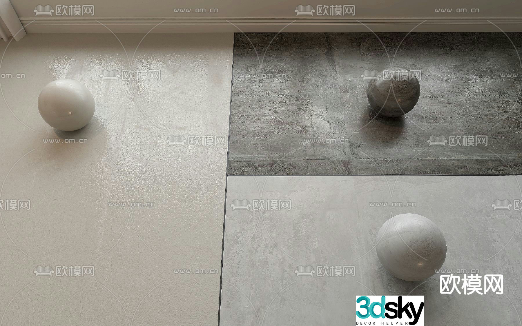 Cement board Cement floor Cement paint 3d model