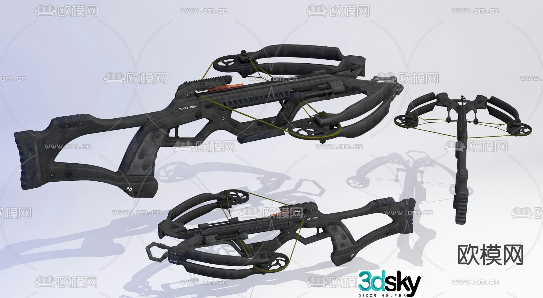 Crossbow crossbow gun 3d model