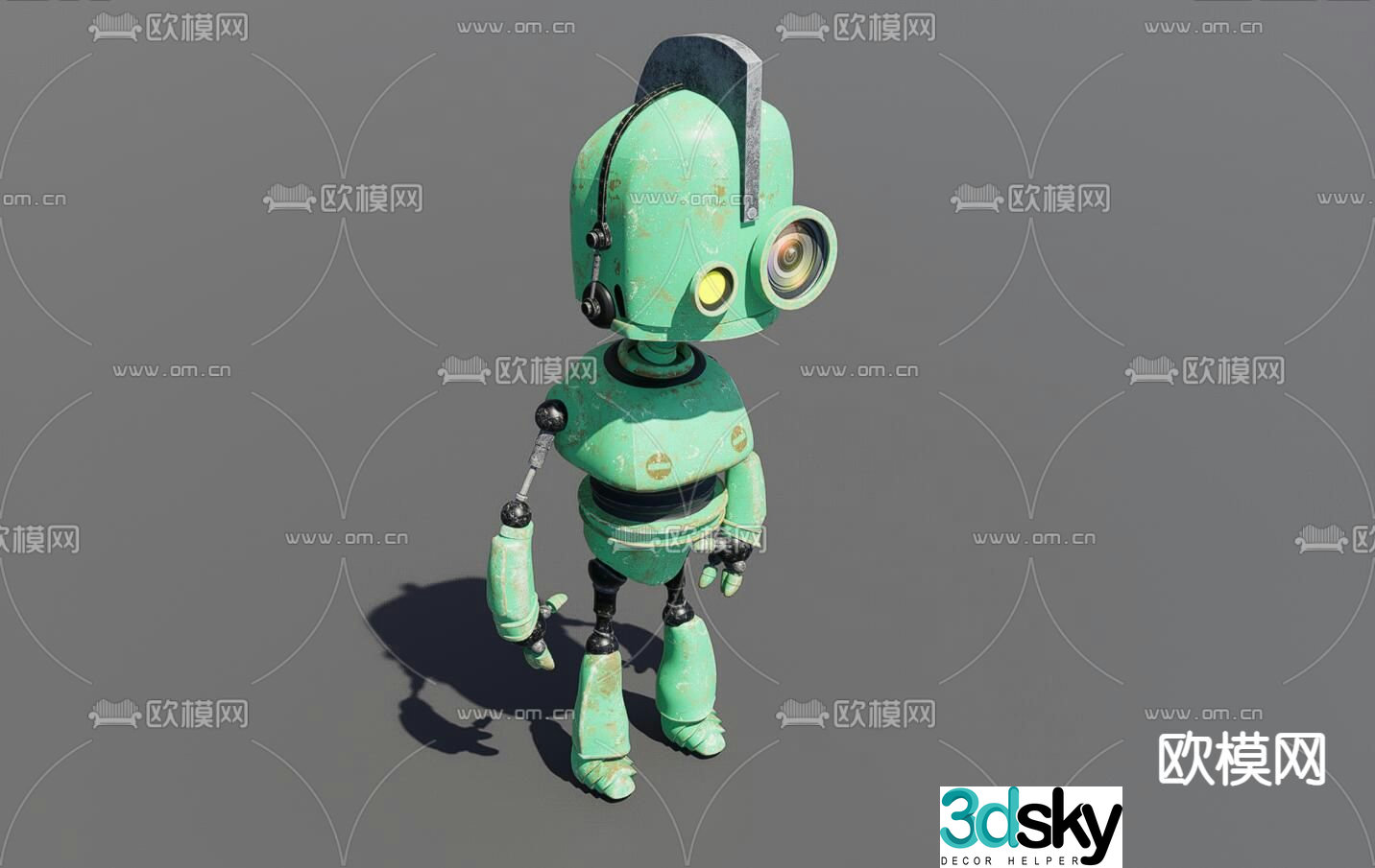 Industrial style robot 3d model