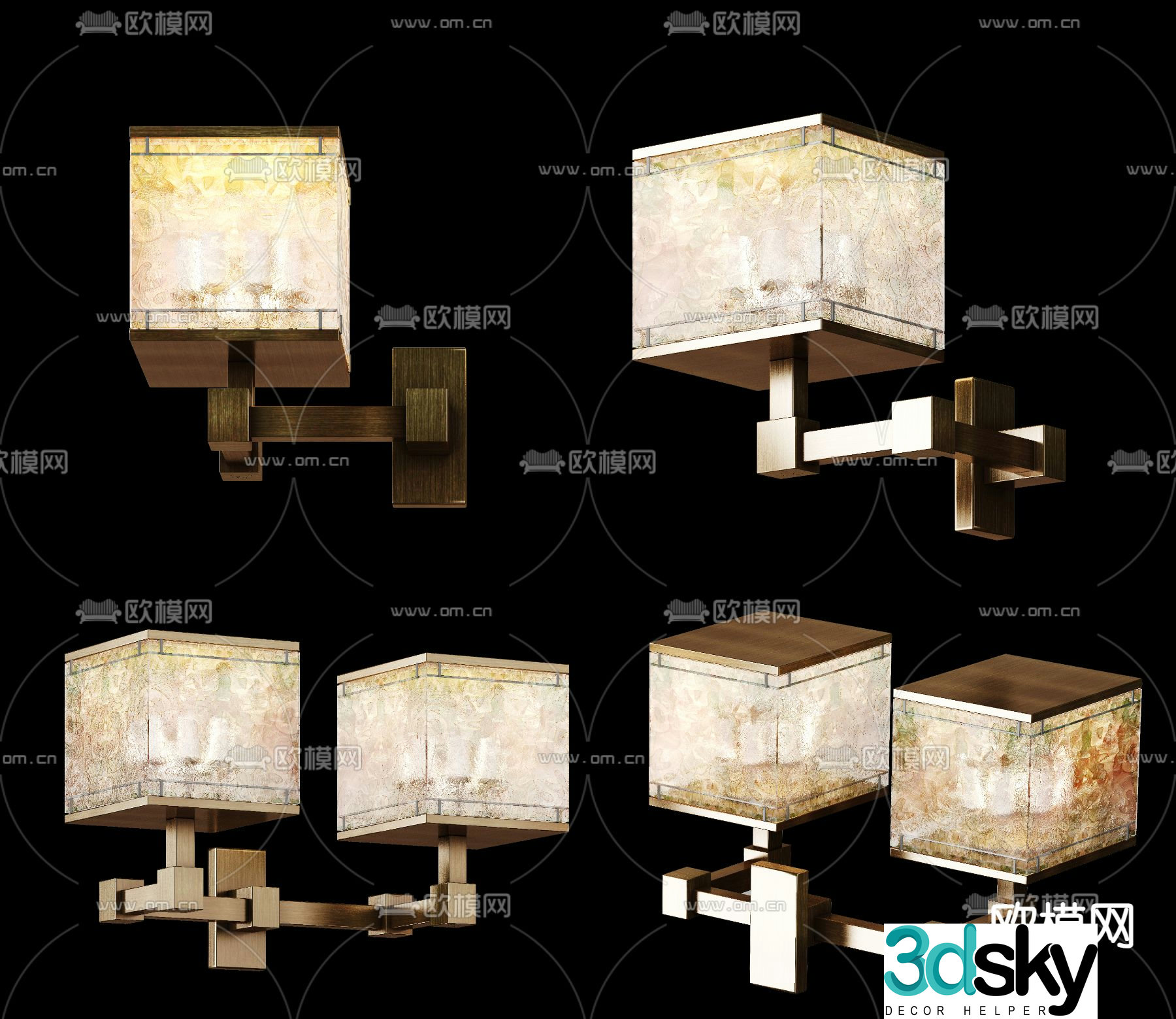 CCD wall lamp 3d model