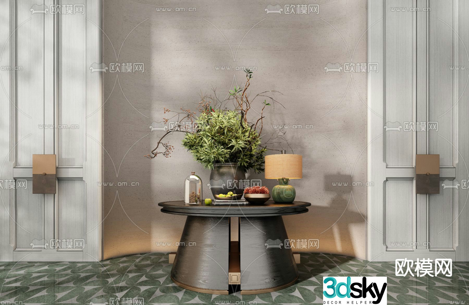 CCD Modern hotel end viewing platform 3D model