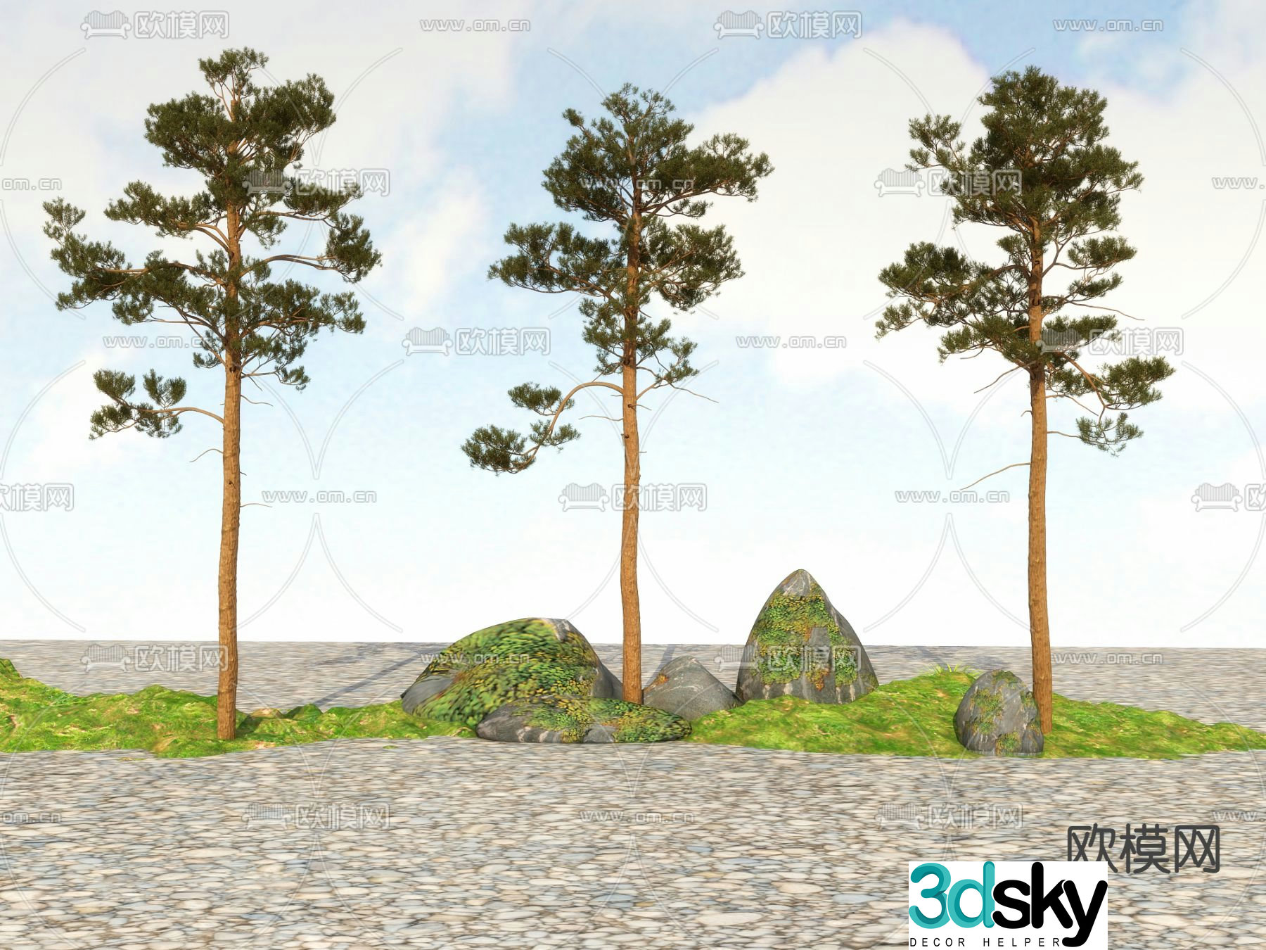 Big tree Landscape tree Street tree 3d model