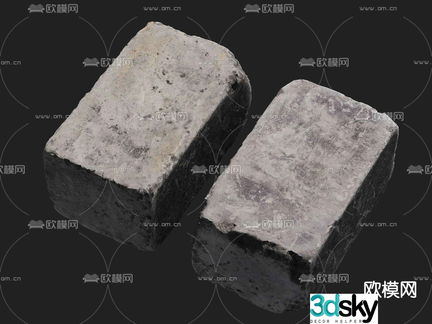 paving stones bricks bricks 3d model