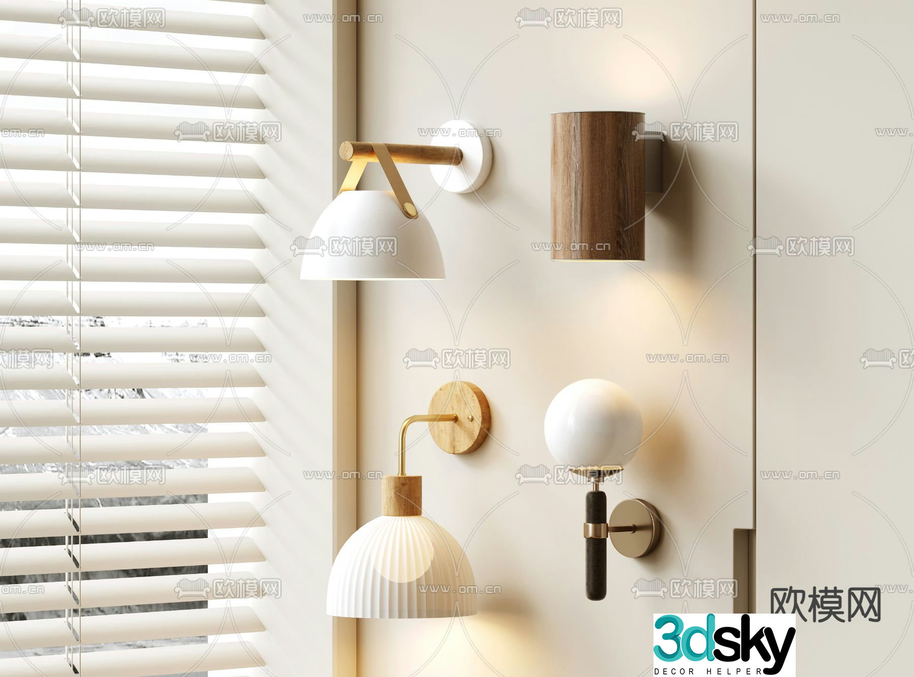 French wall lamp bedside wall lamp outdoor wall lamp 3d model