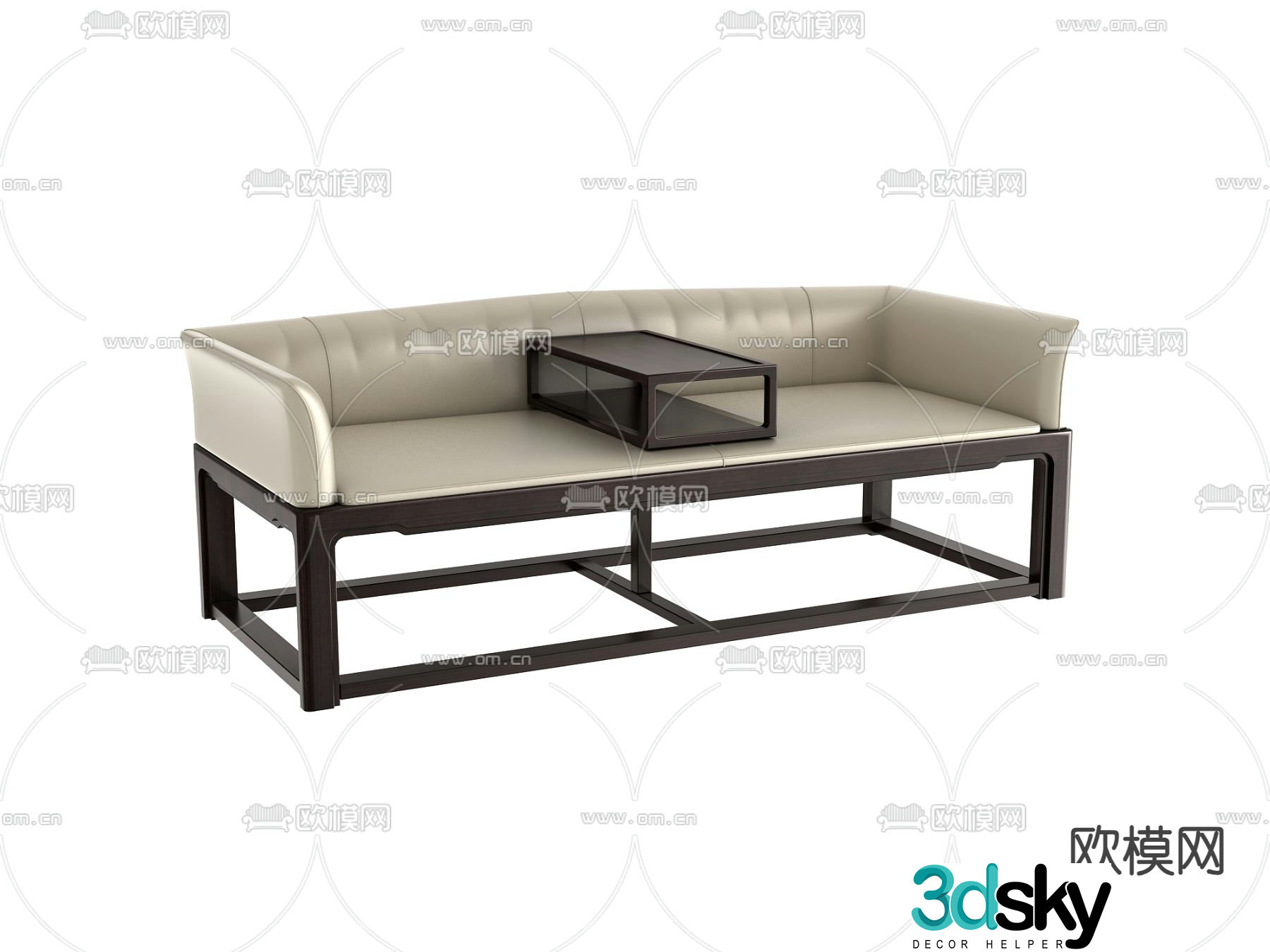 New Chinese style Arhat bed 3D model