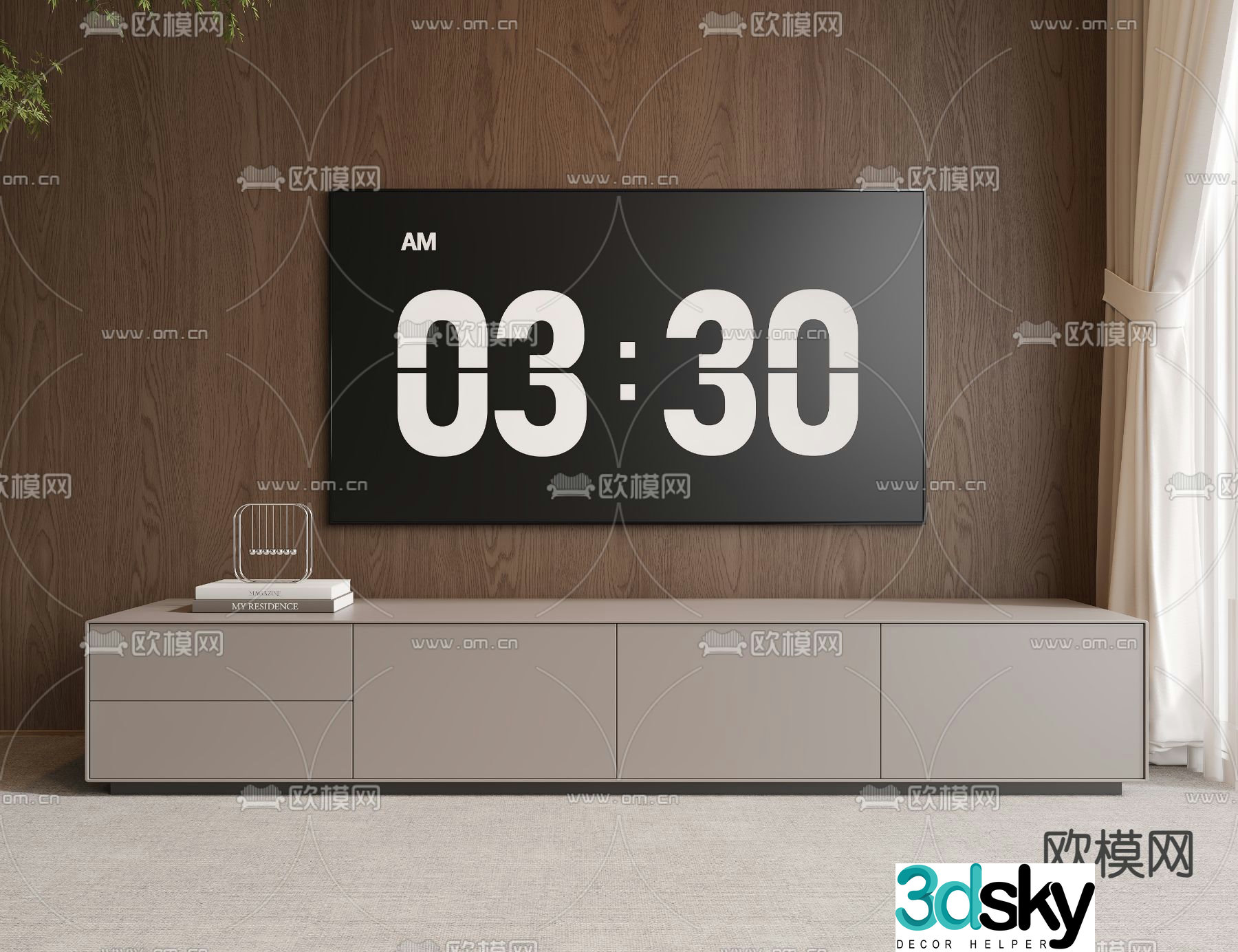 Modern TV cabinet 3d model
