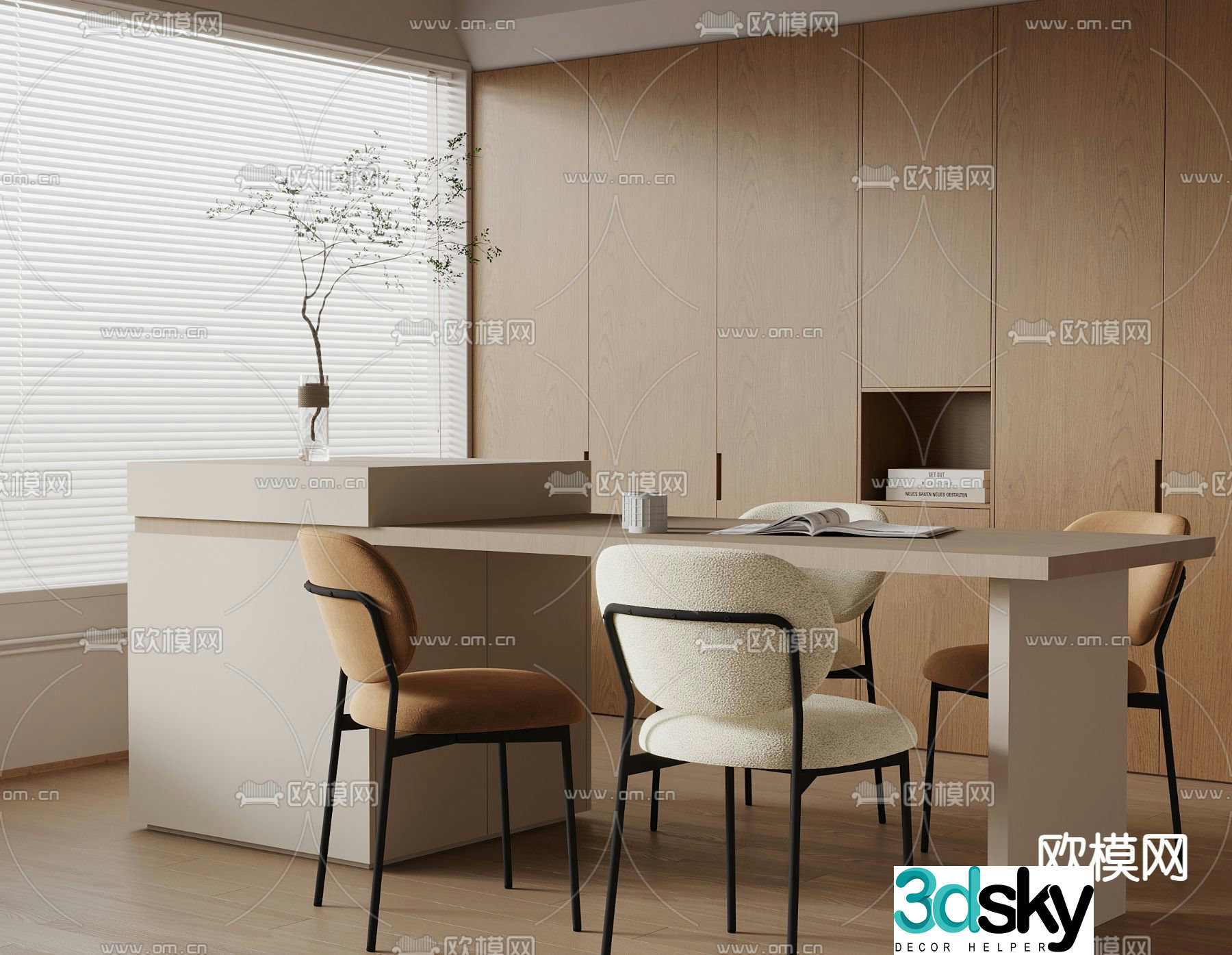 Medieval style island 3D model