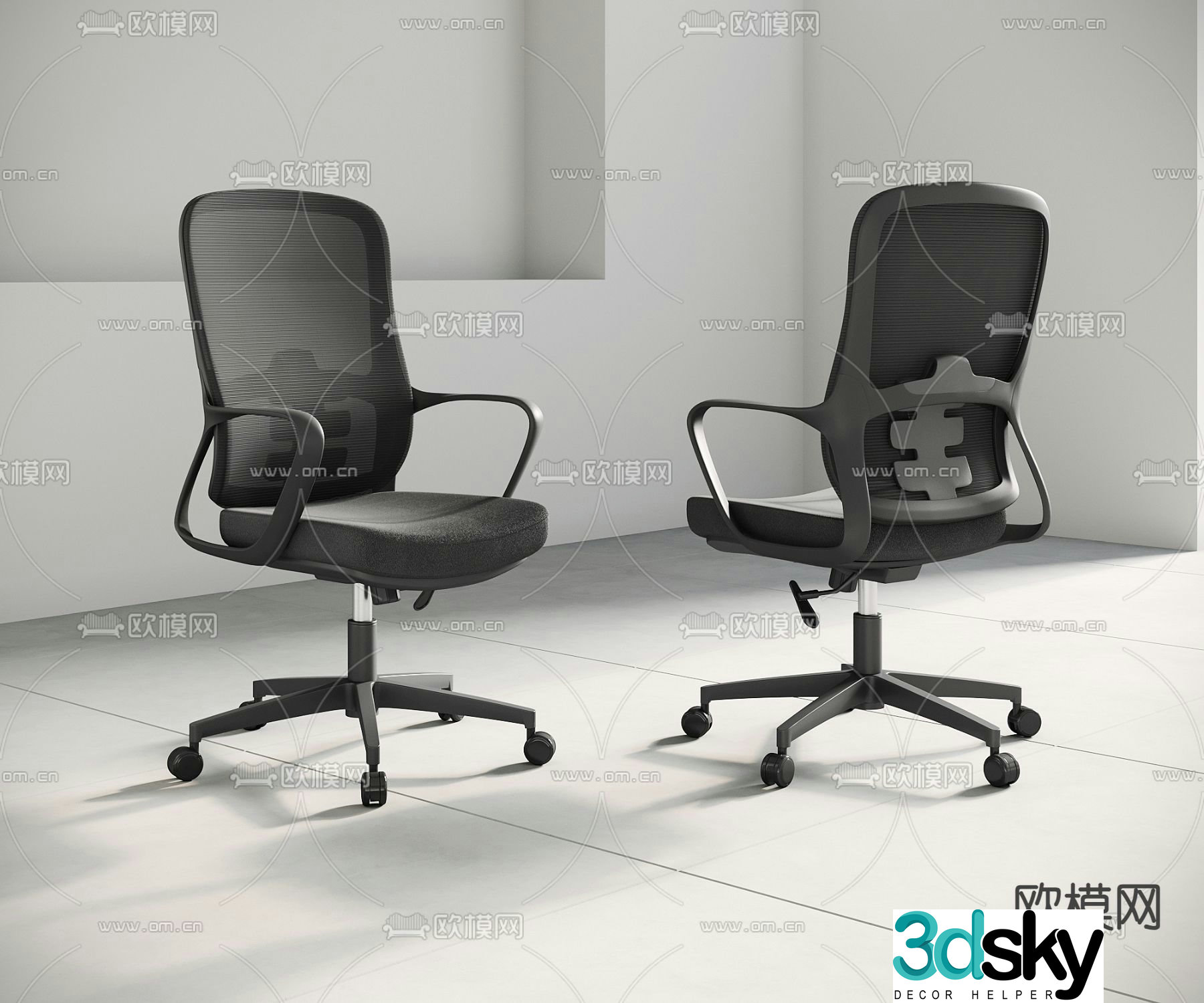 Mesh office chair office chair executive chair 3D model