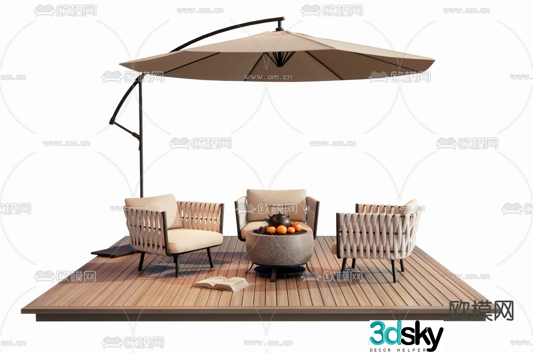 Modern outdoor sofa 3d model