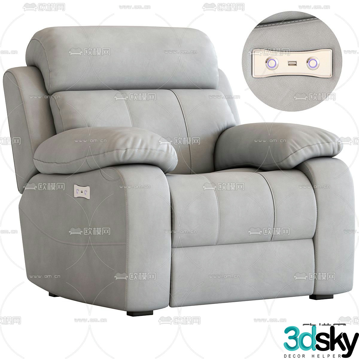 Massage chair massage sofa 3d model