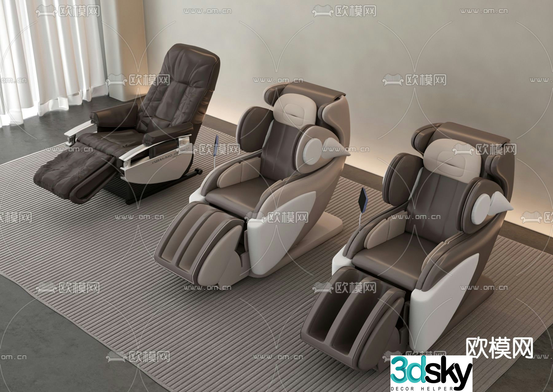 Massage chair massage sofa 3d model