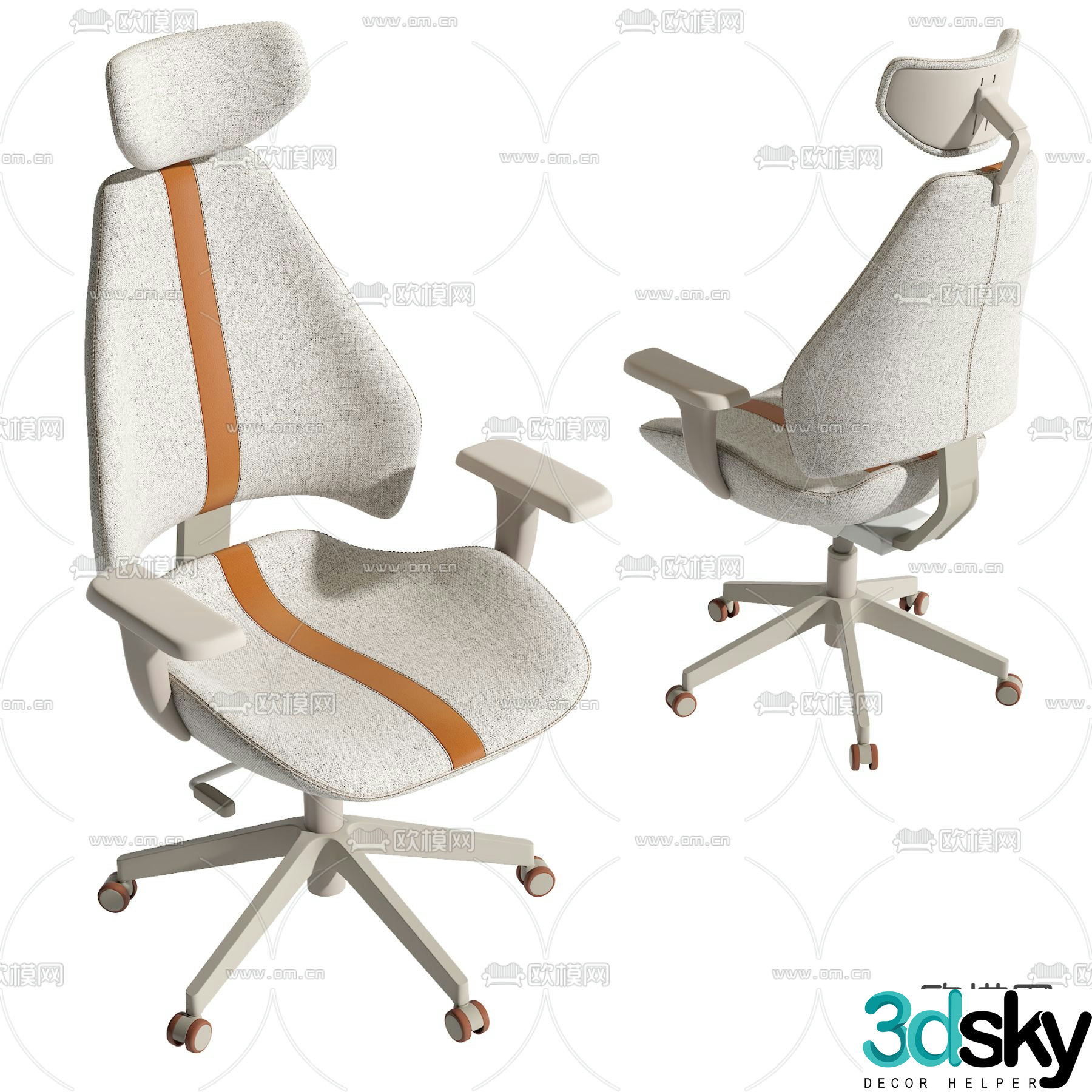 Modern office chair 3d model