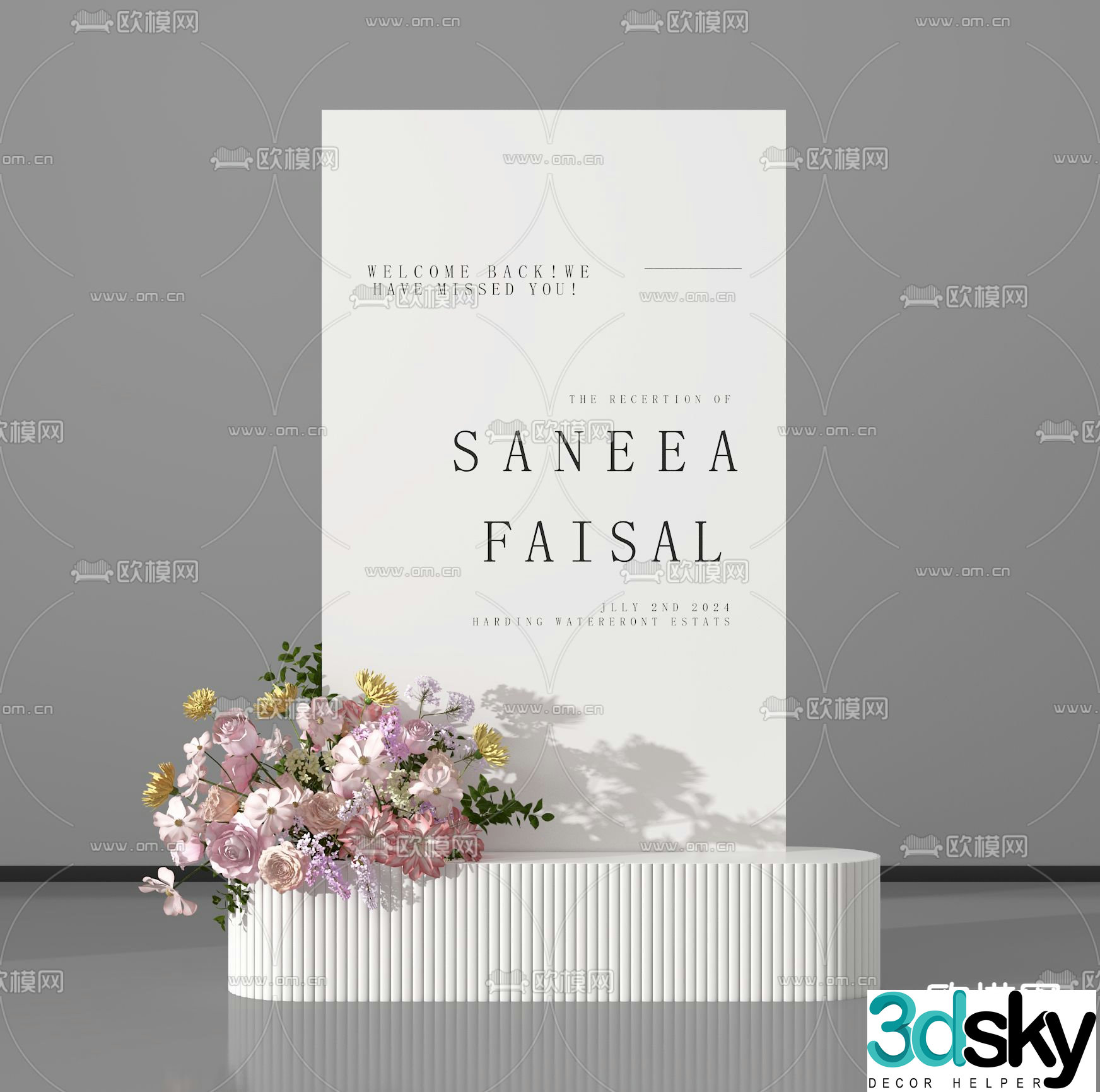 billboard display board 3d model