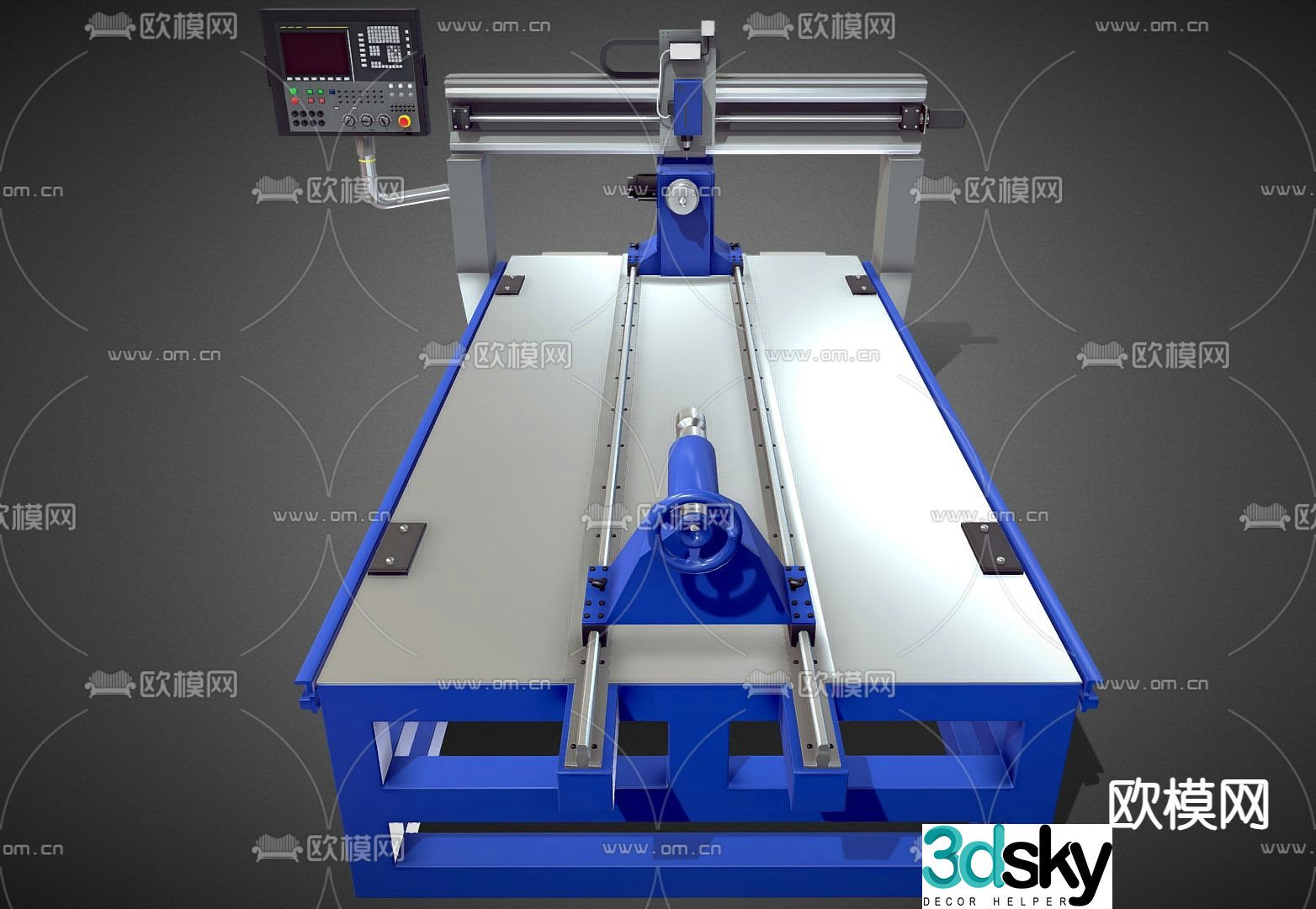 Industrial equipment CNC machine tools Industrial machine tools 3d model