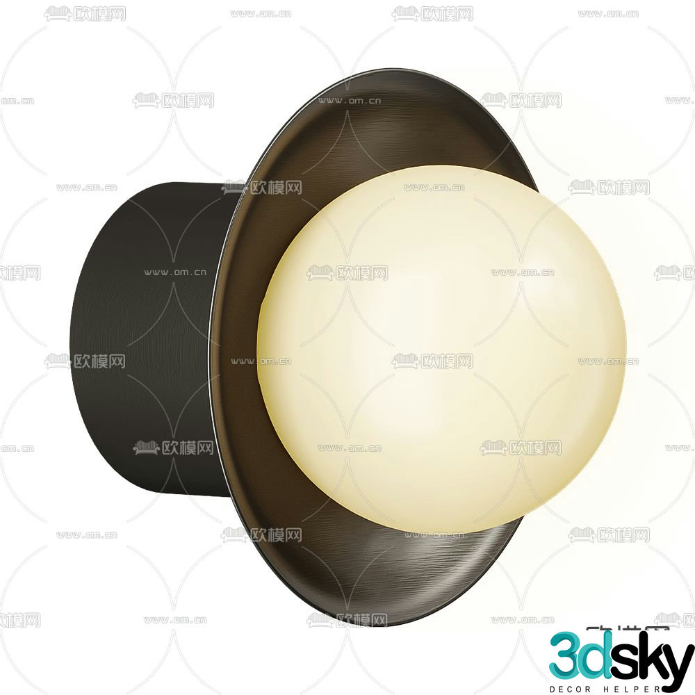 CVL modern wall light simple wall light 3d model