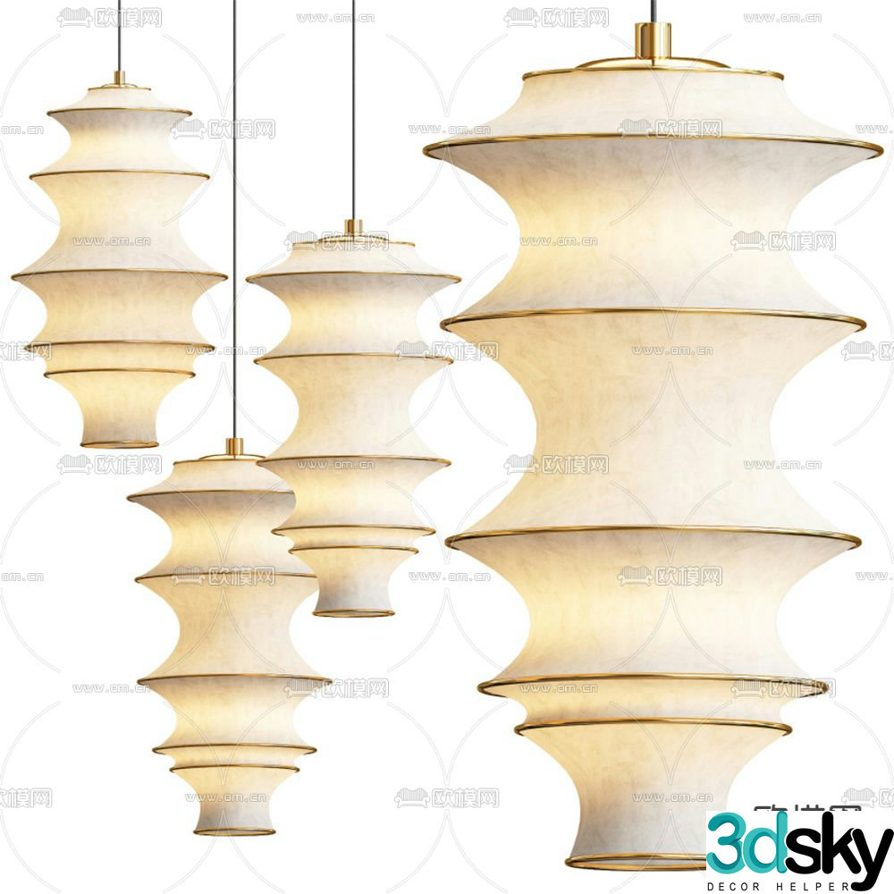 Wasabi Chandelier 3D Model