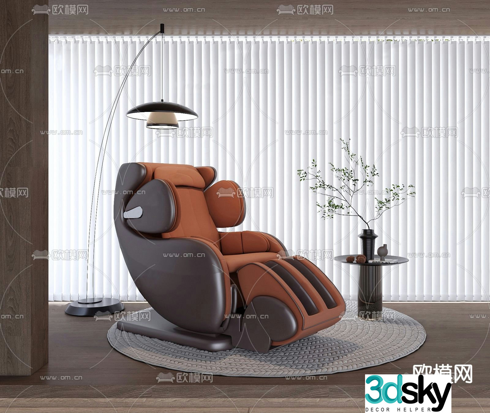 Modern massage chair massage sofa 3d model
