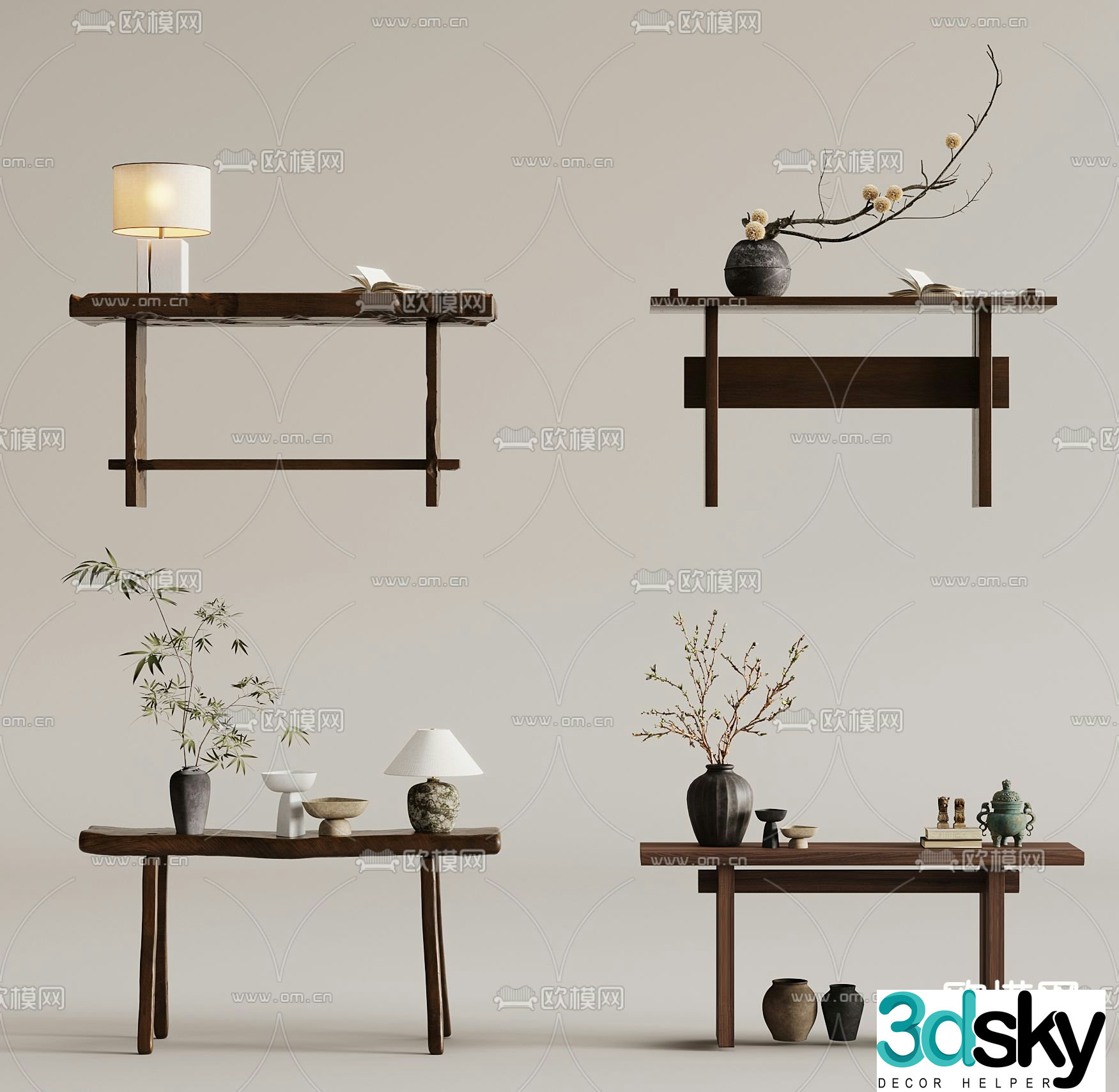 New Chinese-style Duanjingdai 3D model