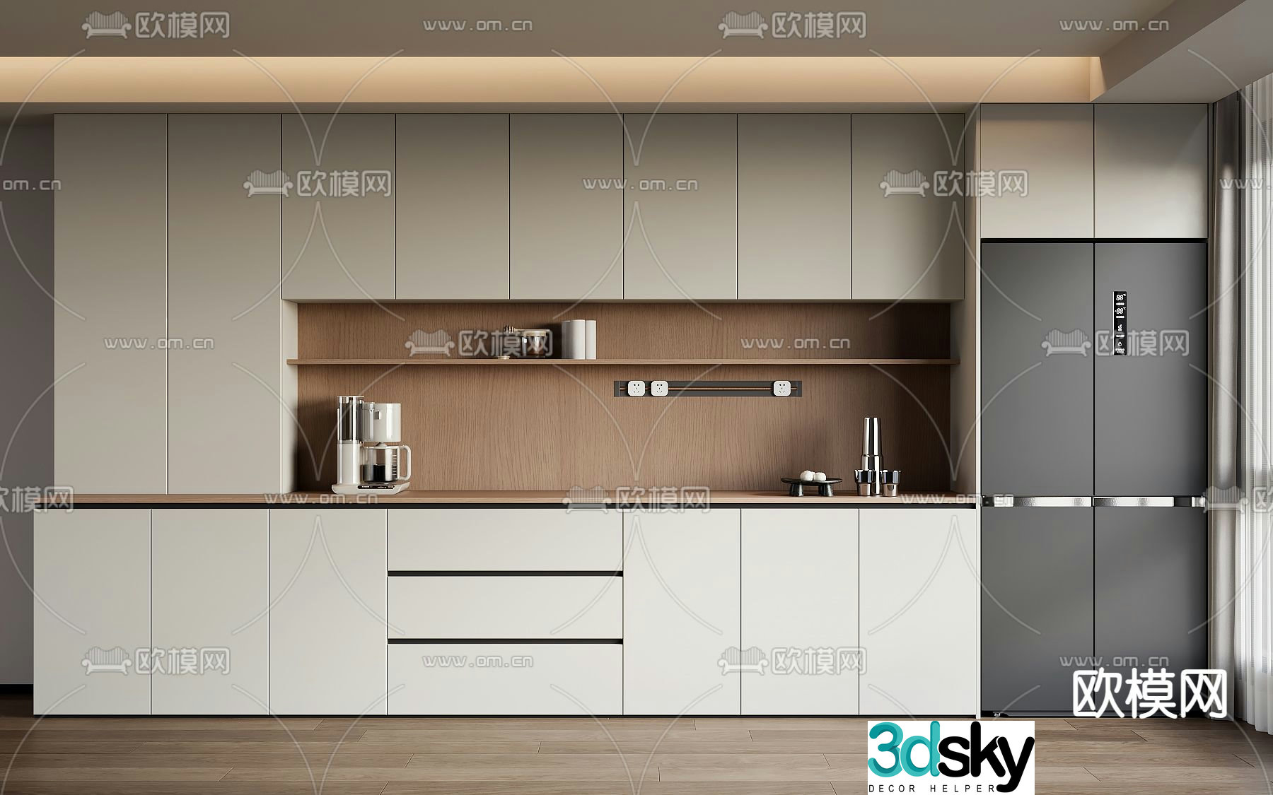Modern sideboard 3d model