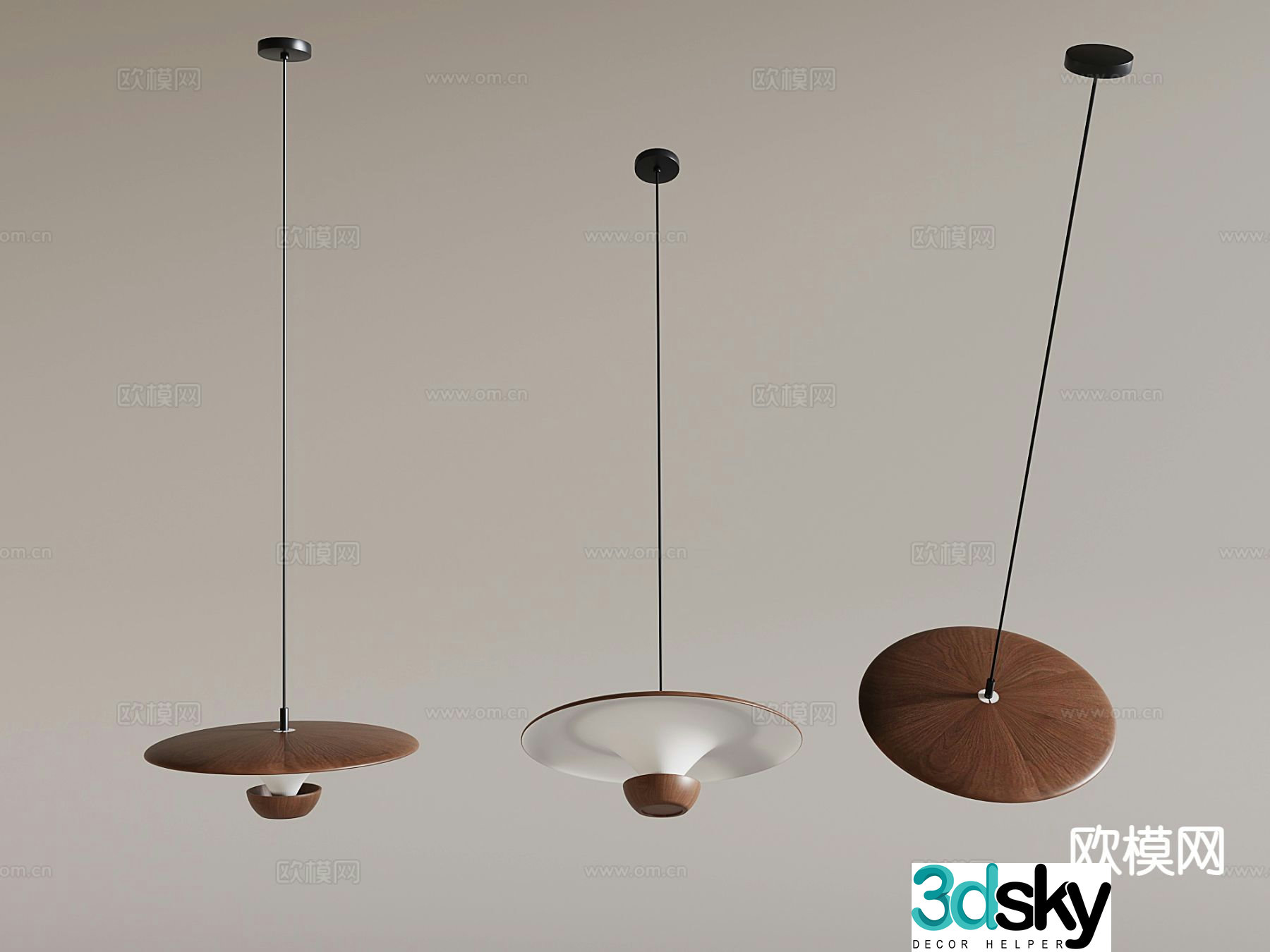 UFO chandelier single-head chandelier 3d model