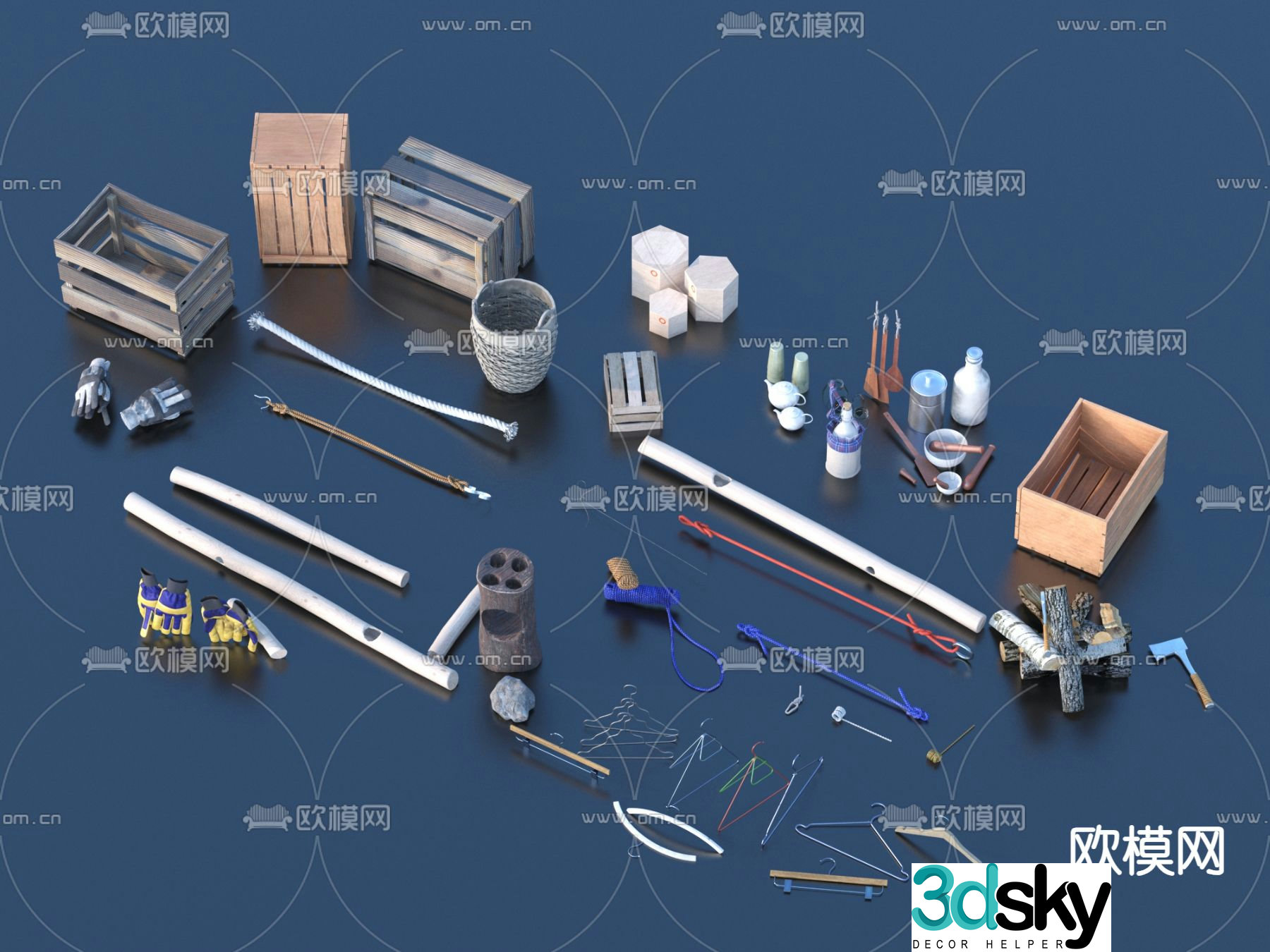 Industrial equipment, craft ornaments, artwork 3D model