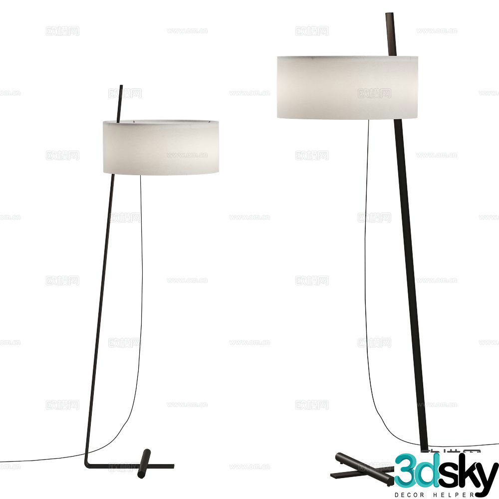 Alma floor lamp 3d model