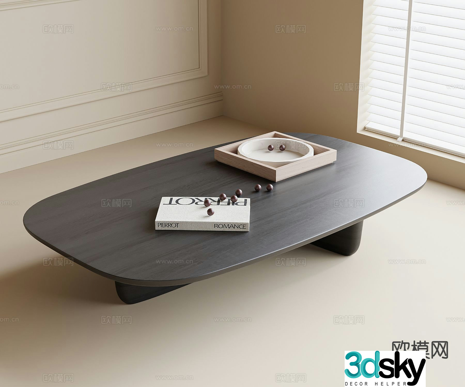 Modern coffee table 3d model