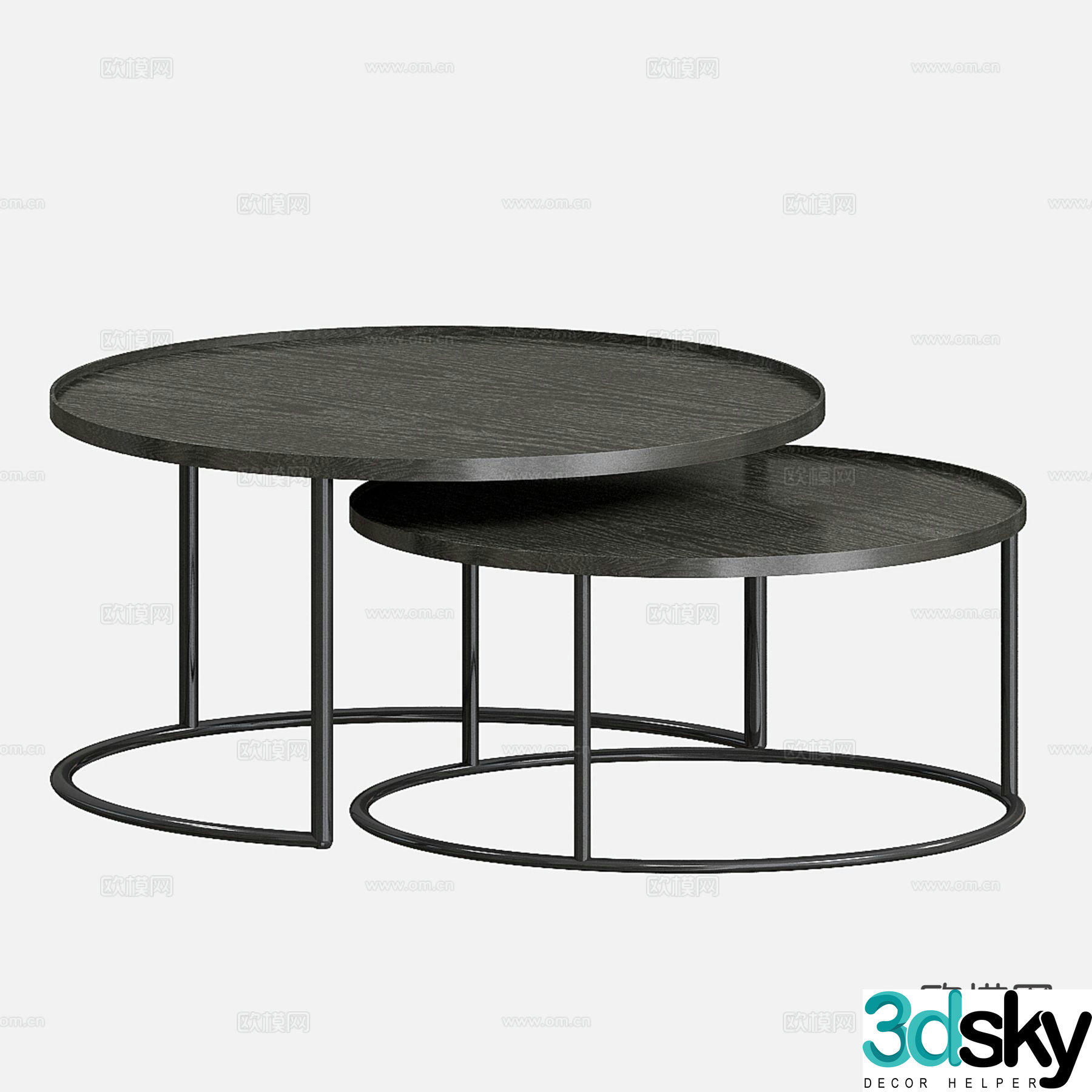 Simple coffee table mother-in-law coffee table 3d model