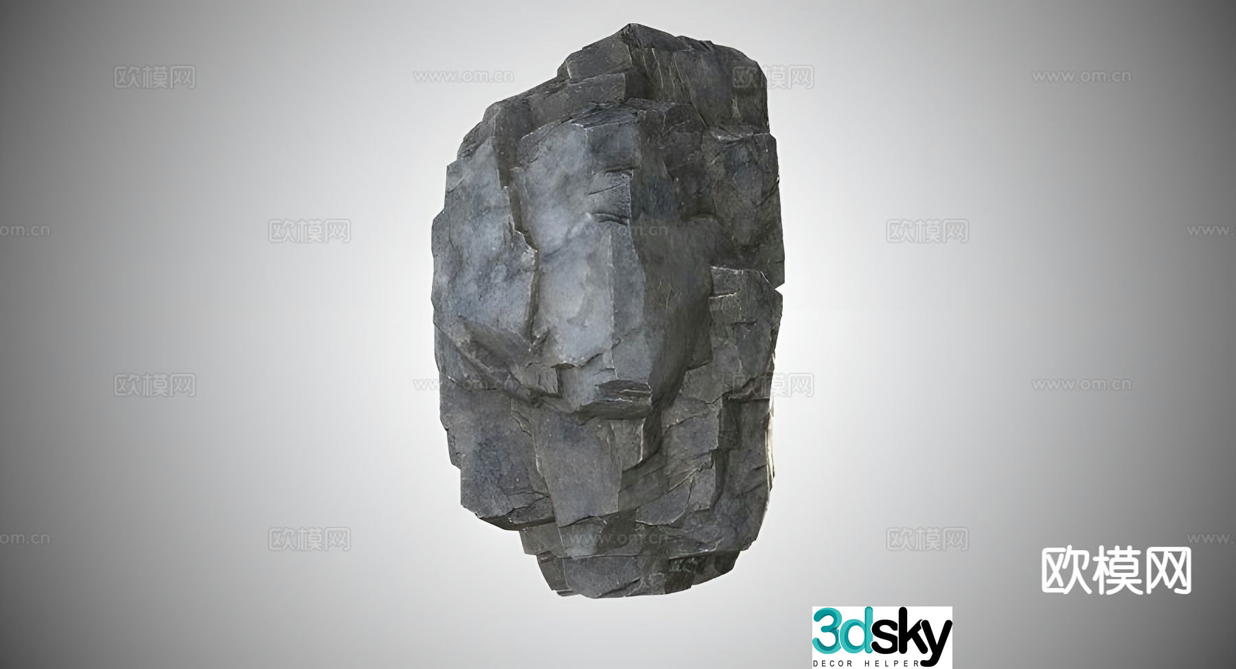 rock stone stone 3d model