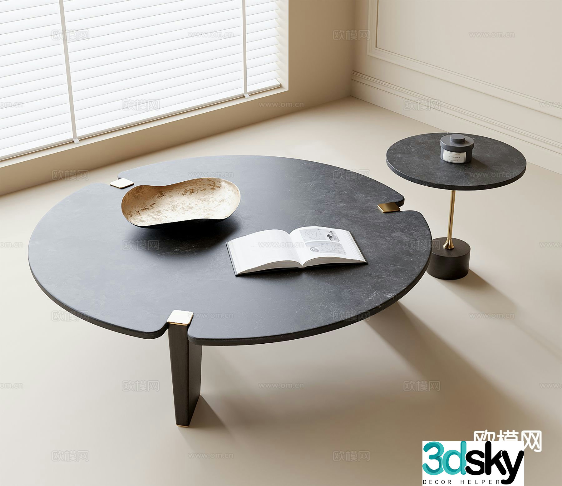 3D model of mother-in-law coffee table