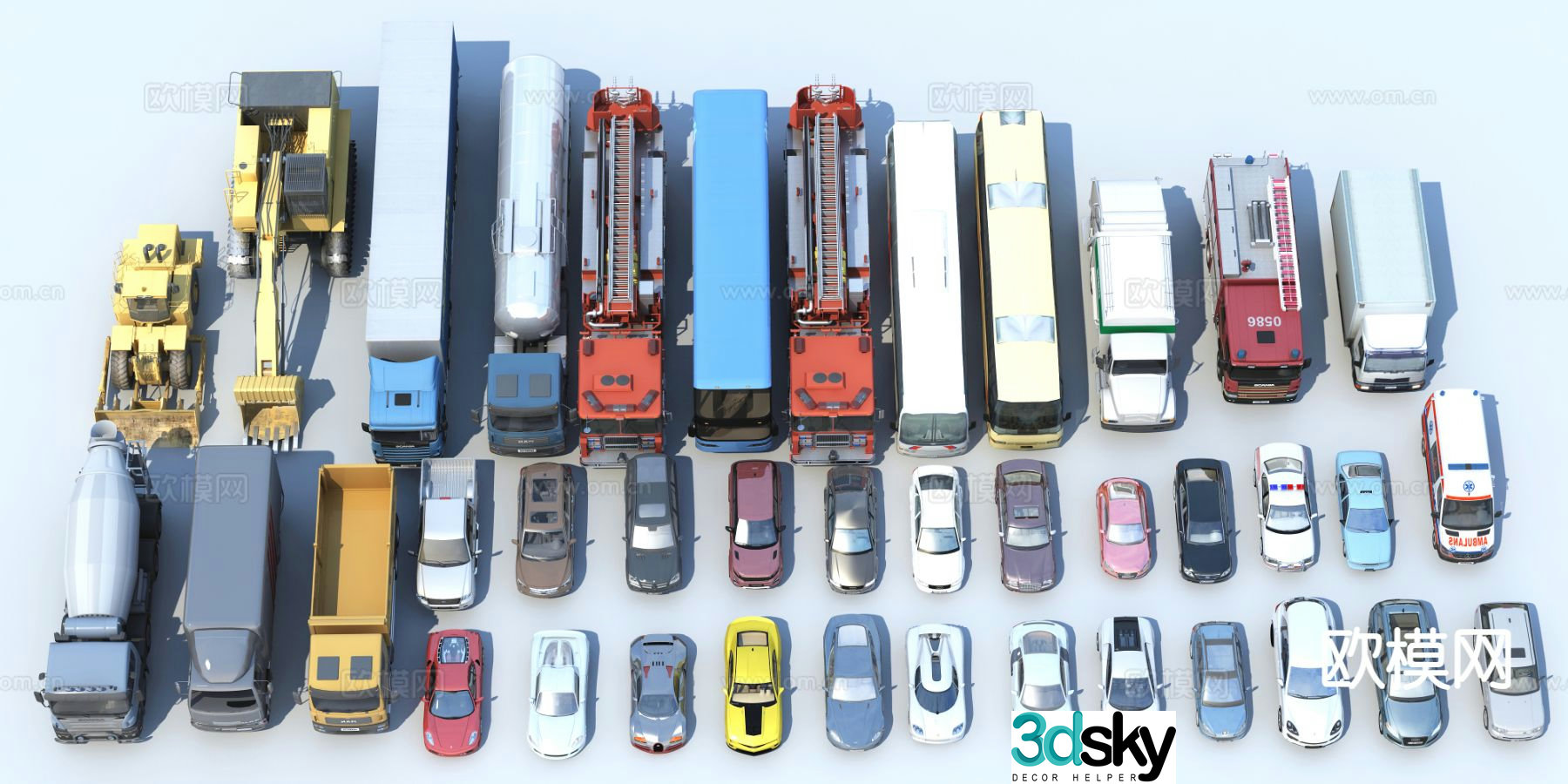 modern car 3d model