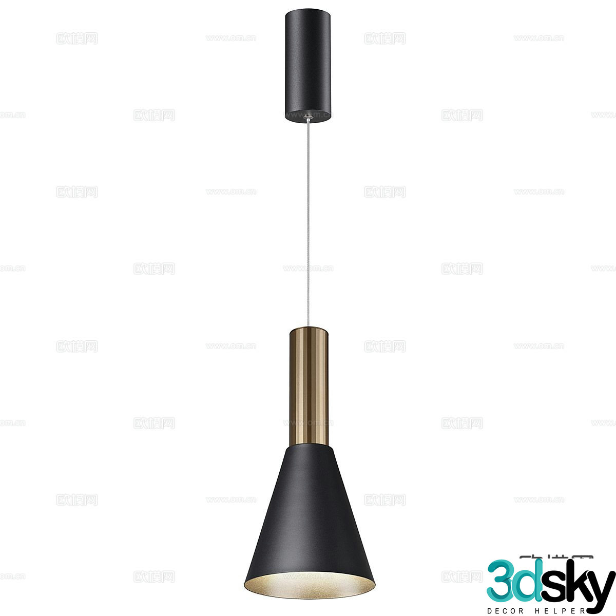 modern lamp chandelier 3d model